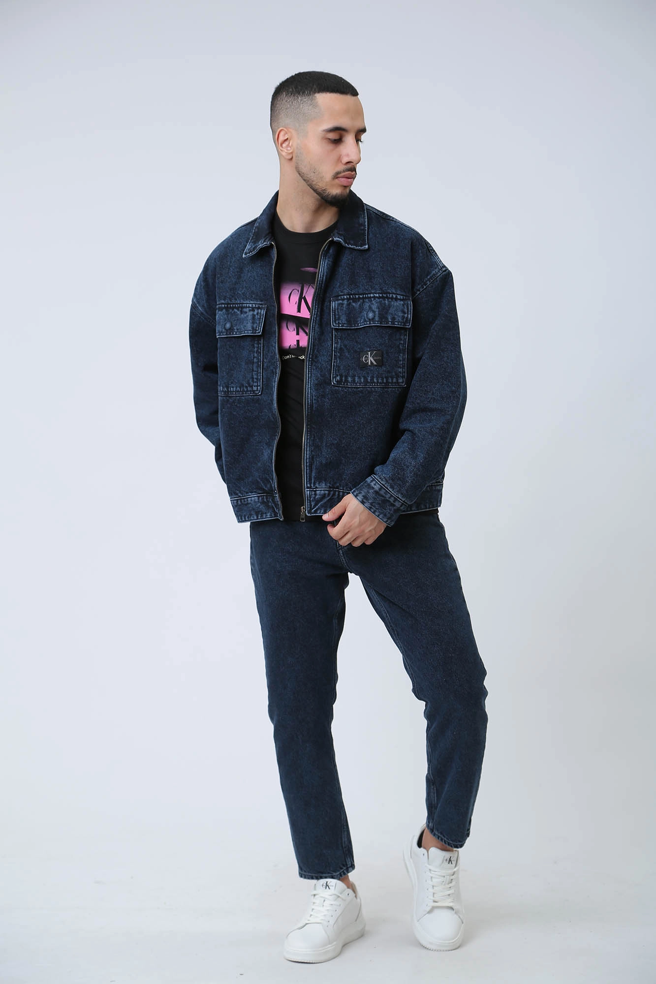 J30J324575 Куртка джинсовая Calvin Klein Jeans Синий