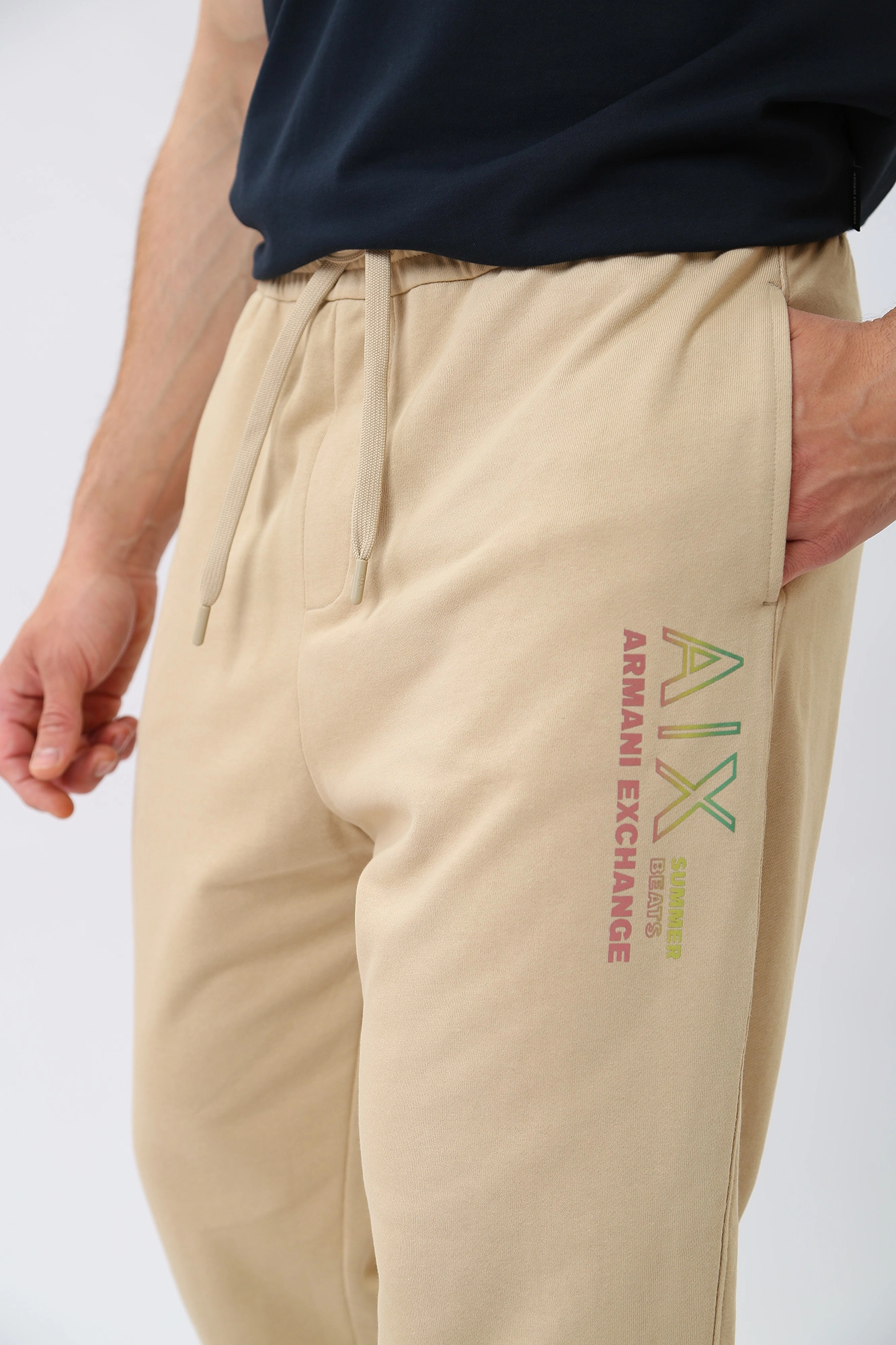 3RZPJA_ZJ7KZ Брюки спортивные Armani Exchange Серый