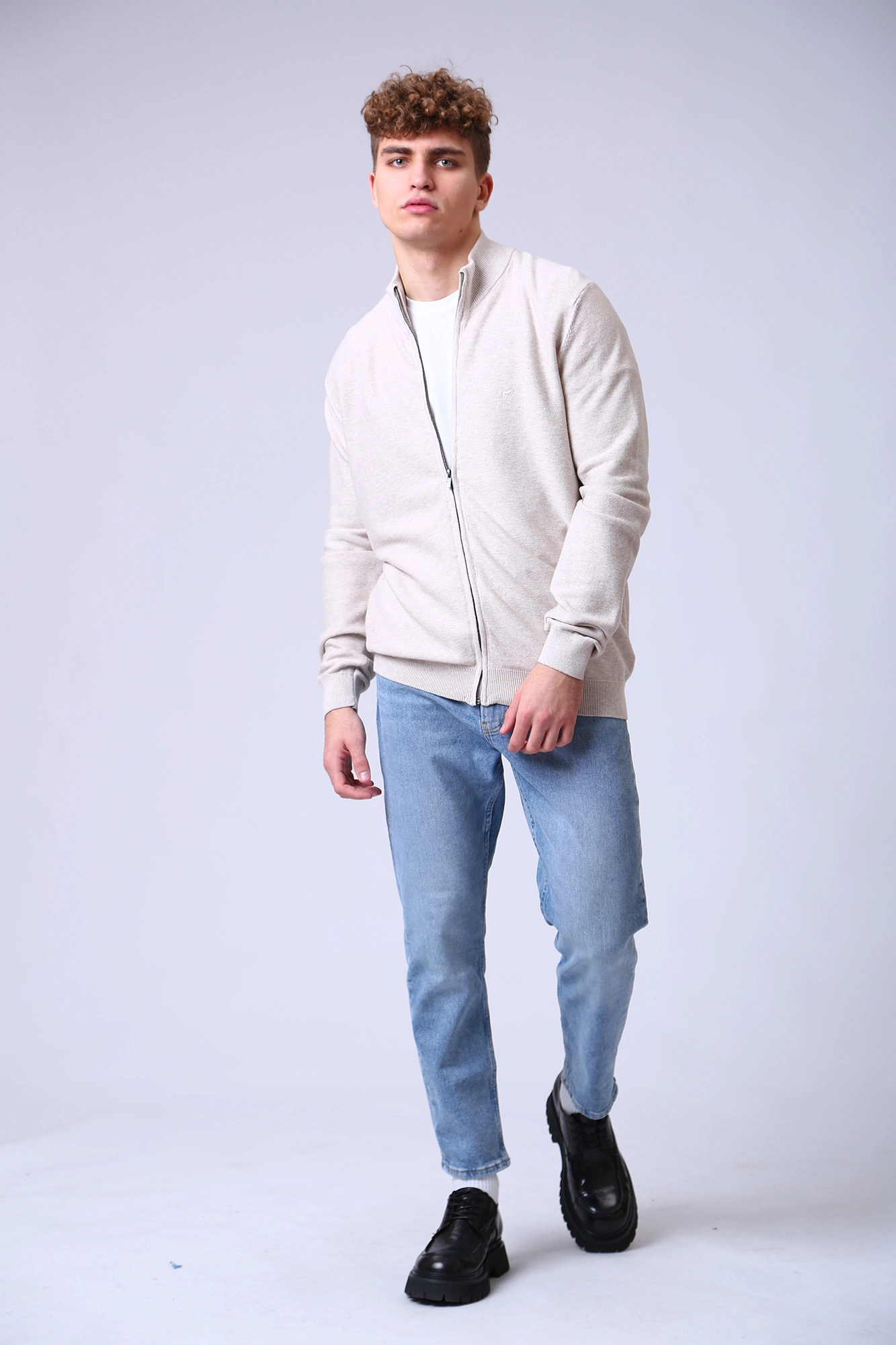 1012797 Кардиган Mustang Бежевый