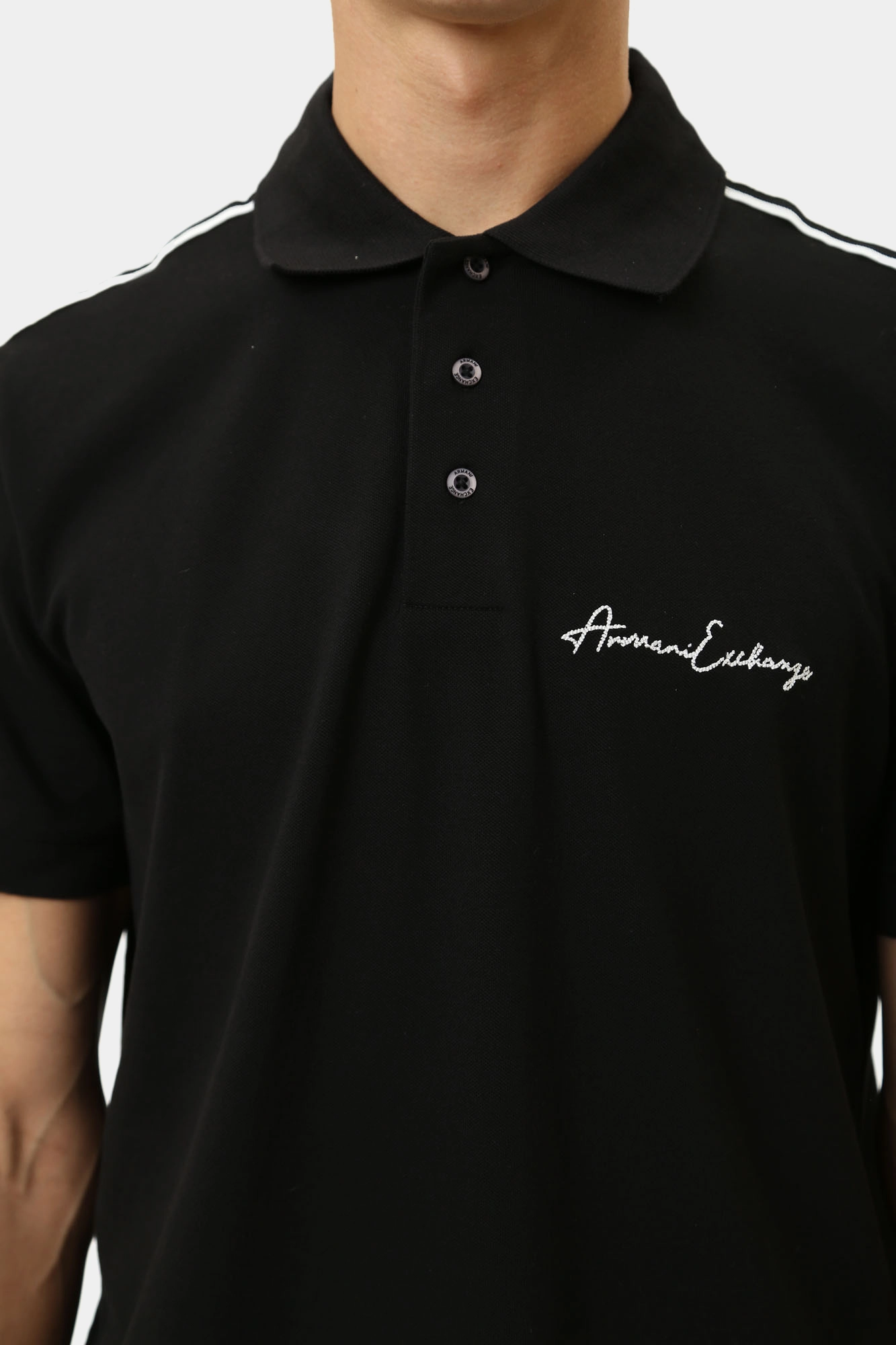 8NZFSG_ZJ81Z Поло Armani Exchange Черный