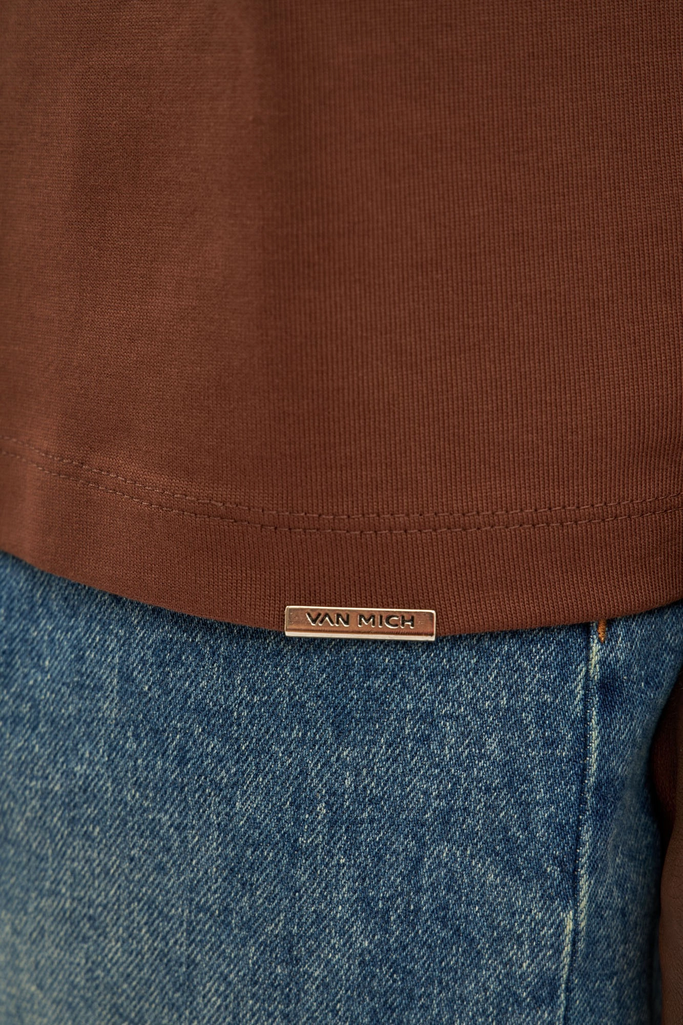 VM-ERK-22-581 Футболка Van Mich Коричневый