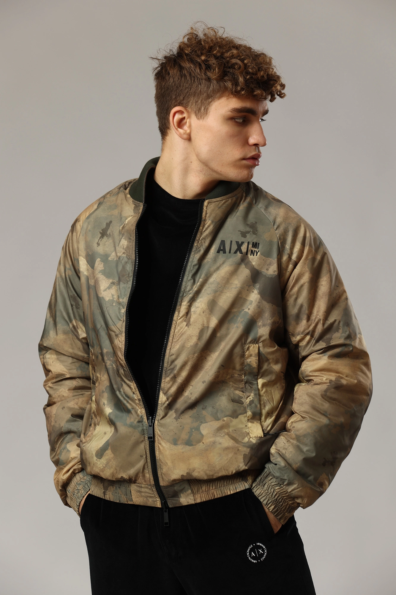 Bomber jacket armani deals