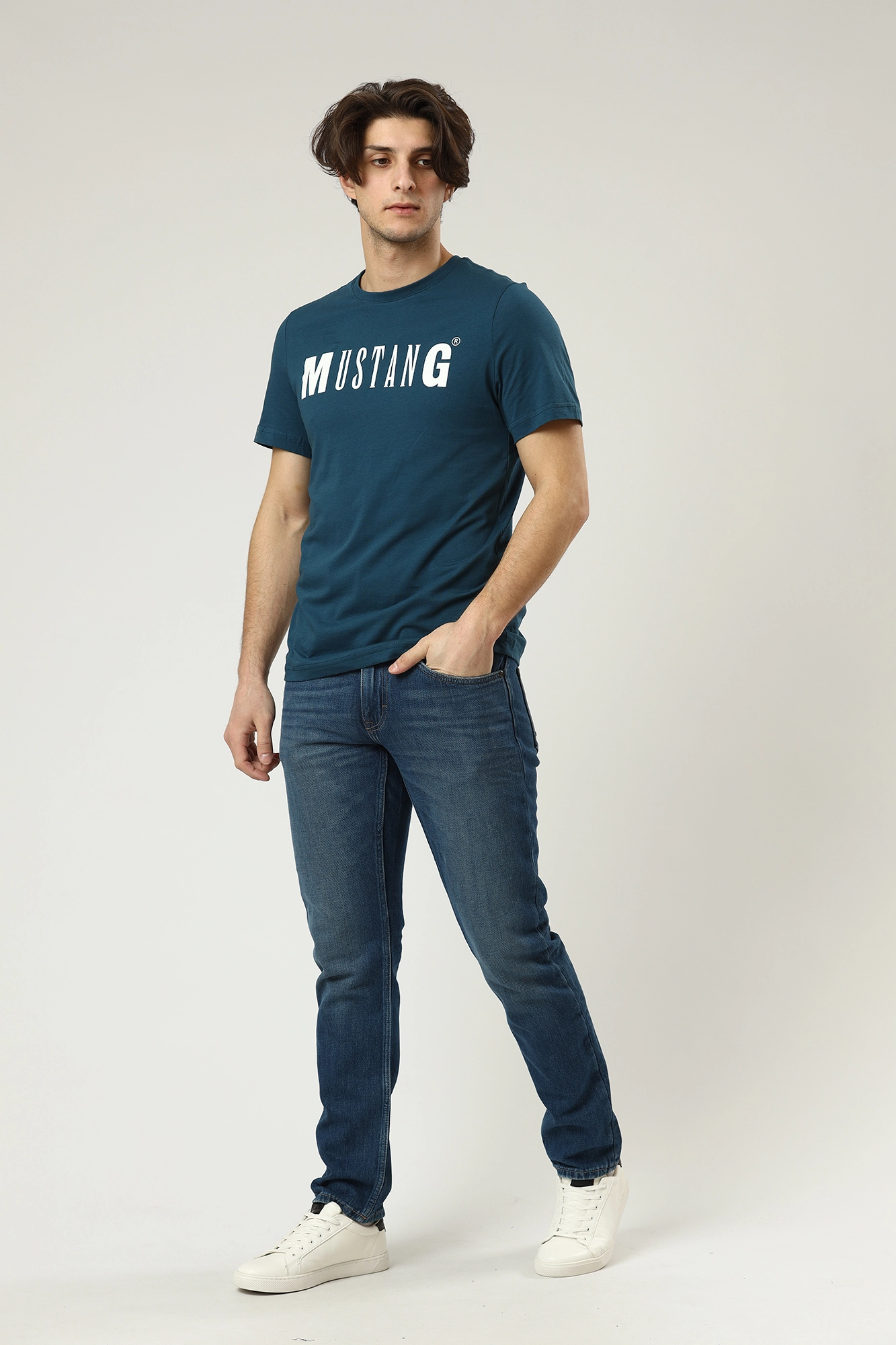 1012358-5000 Джинсы Oregon Tapered Mustang Синий