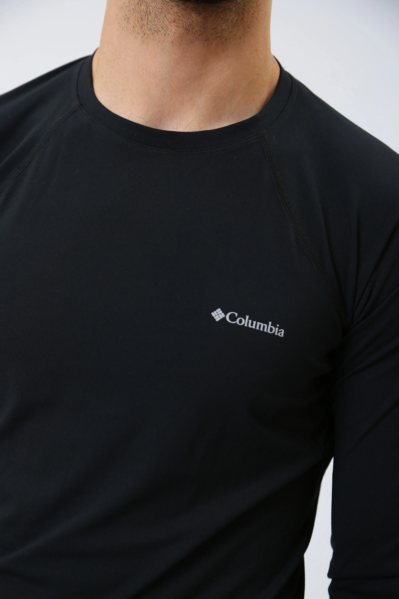 1638591 Джемпер термобелье Midweight Stretch Long Sleeve Top Columbia Черный