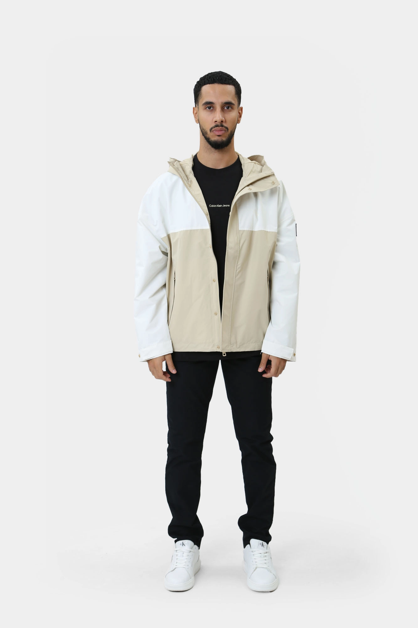 J30J325588 Ветровка Calvin Klein Jeans Бежевый