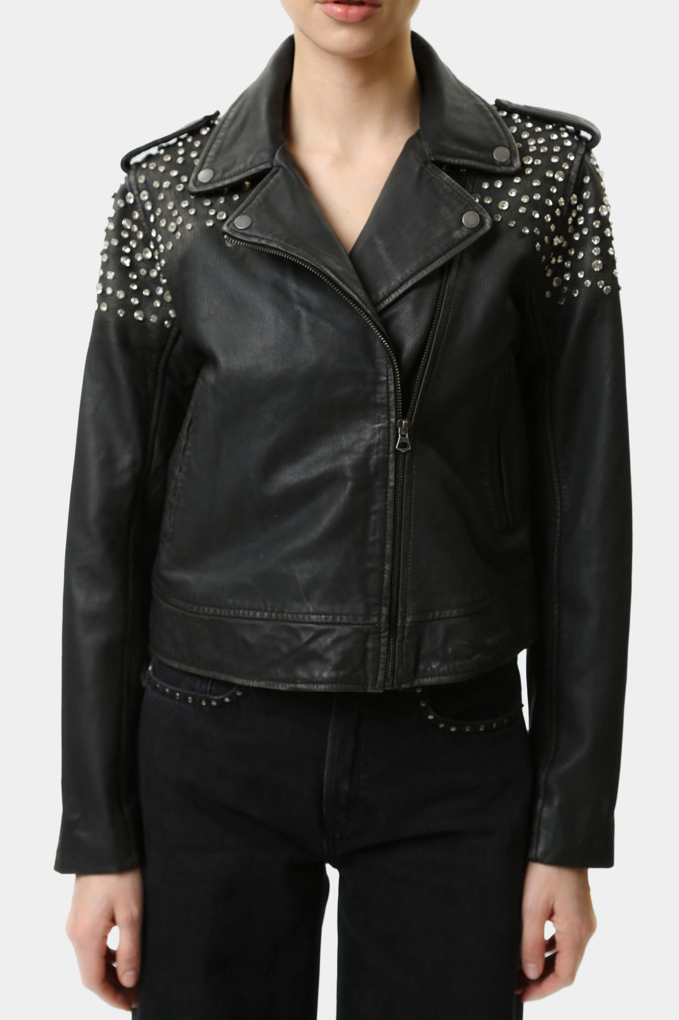 PL402523 куртка кожаная pepe jeans 