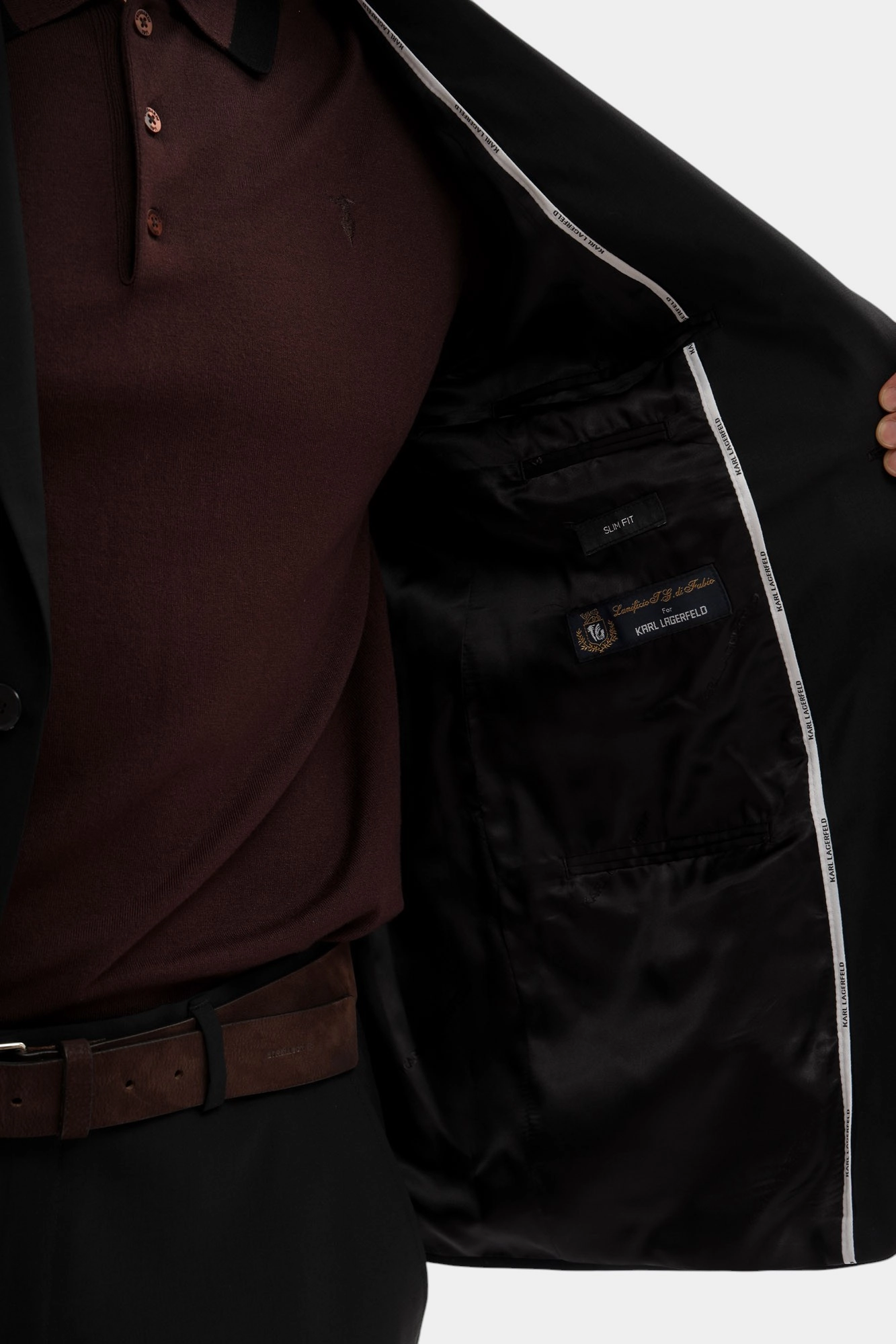 500099_155200 Пиджак классический Karl Lagerfeld Черный