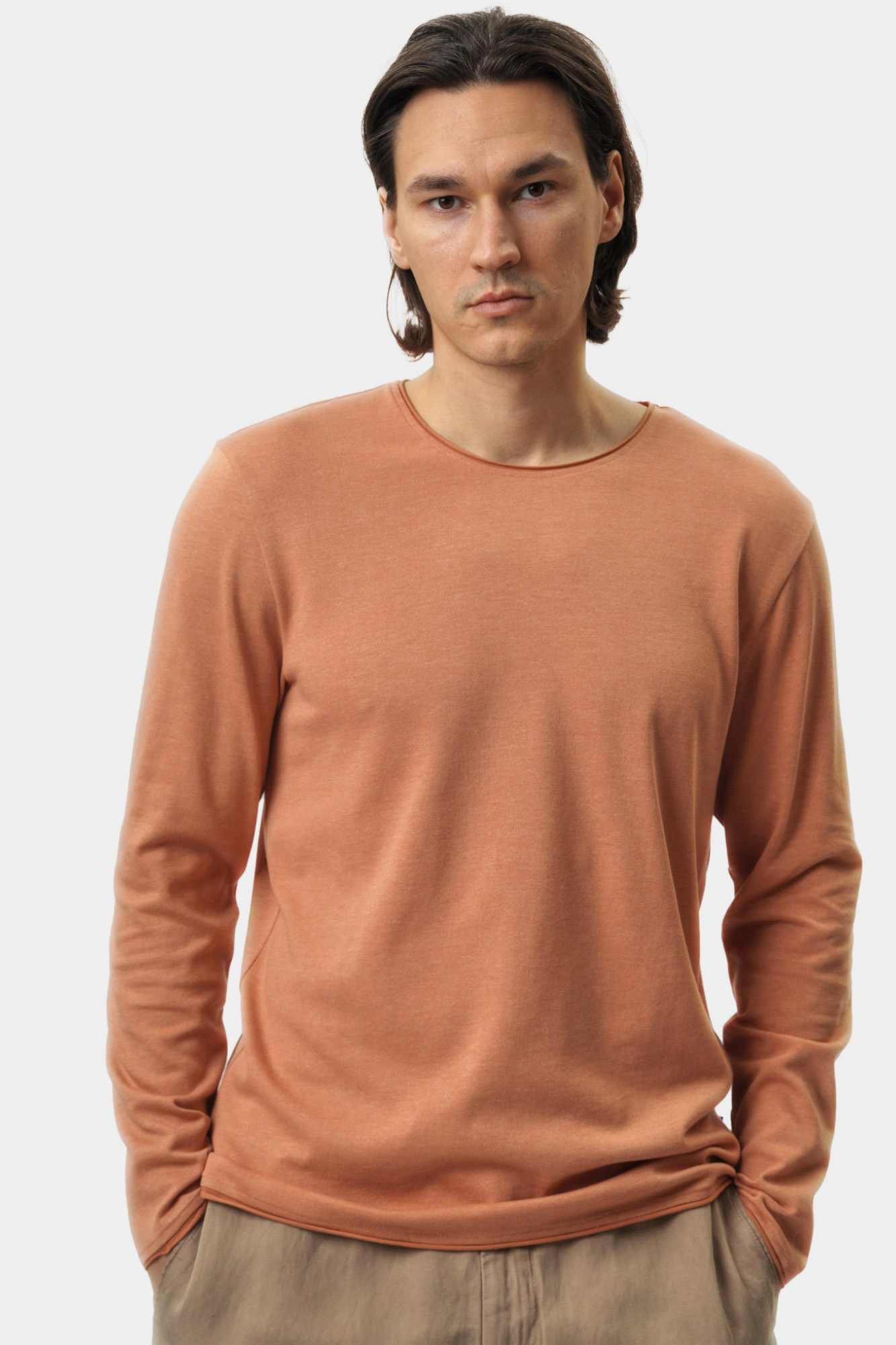 30045639_10019457 Лонгслив Strellson Бежевый