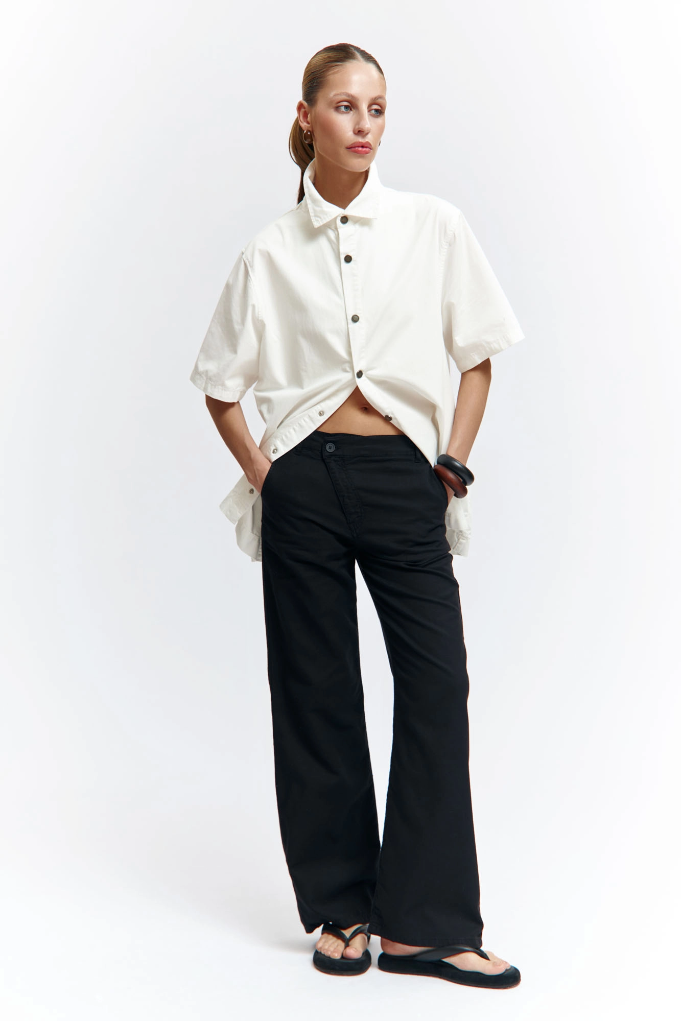 VW-OMA-55-447 брюки льняные van mich 