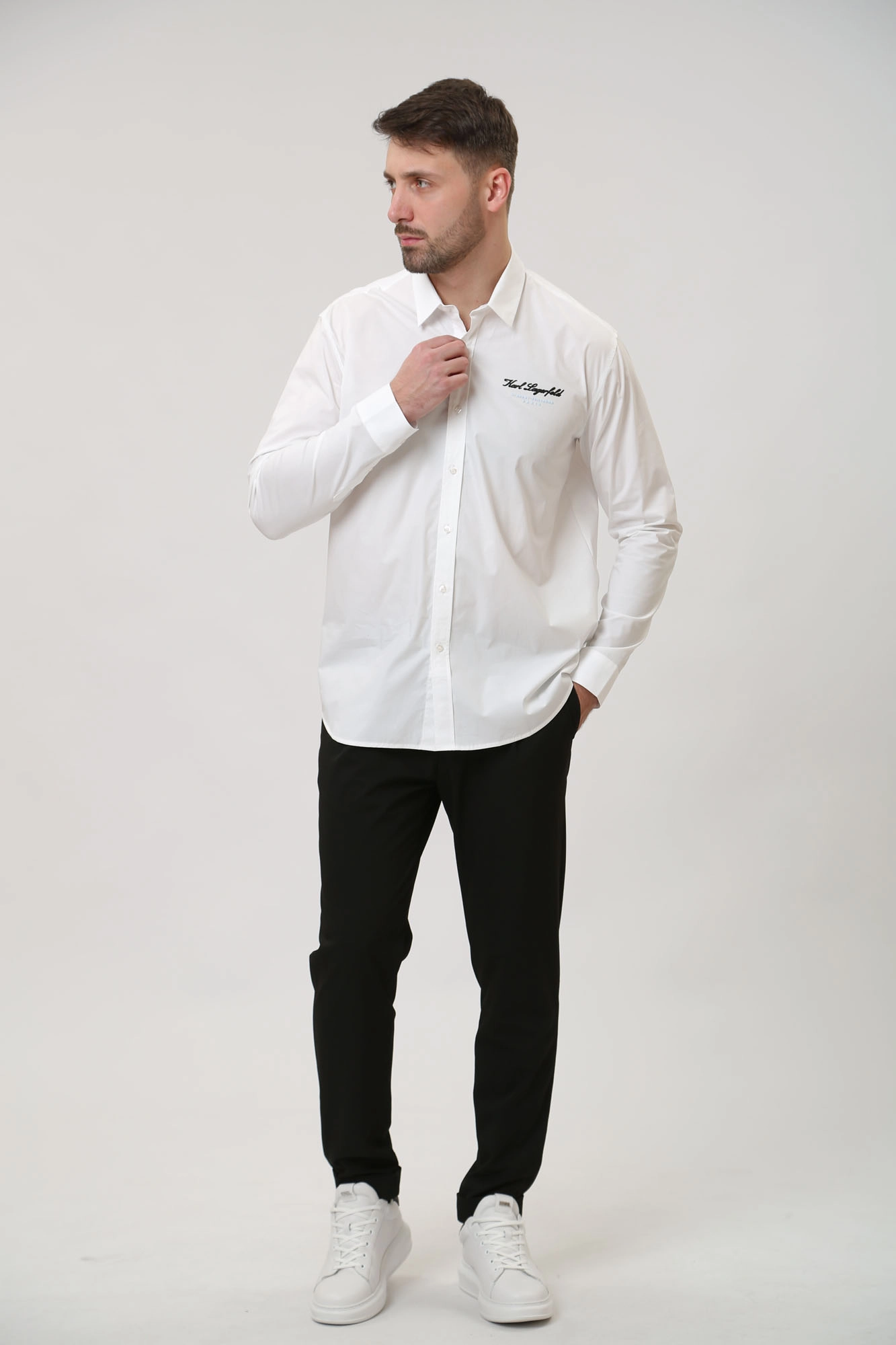 541600_605940 Рубашка с длинным рукавом Karl Lagerfeld Белый