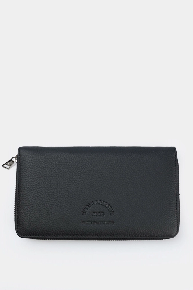 Ремень Karl Lagerfeld Натуральная кожа Черный