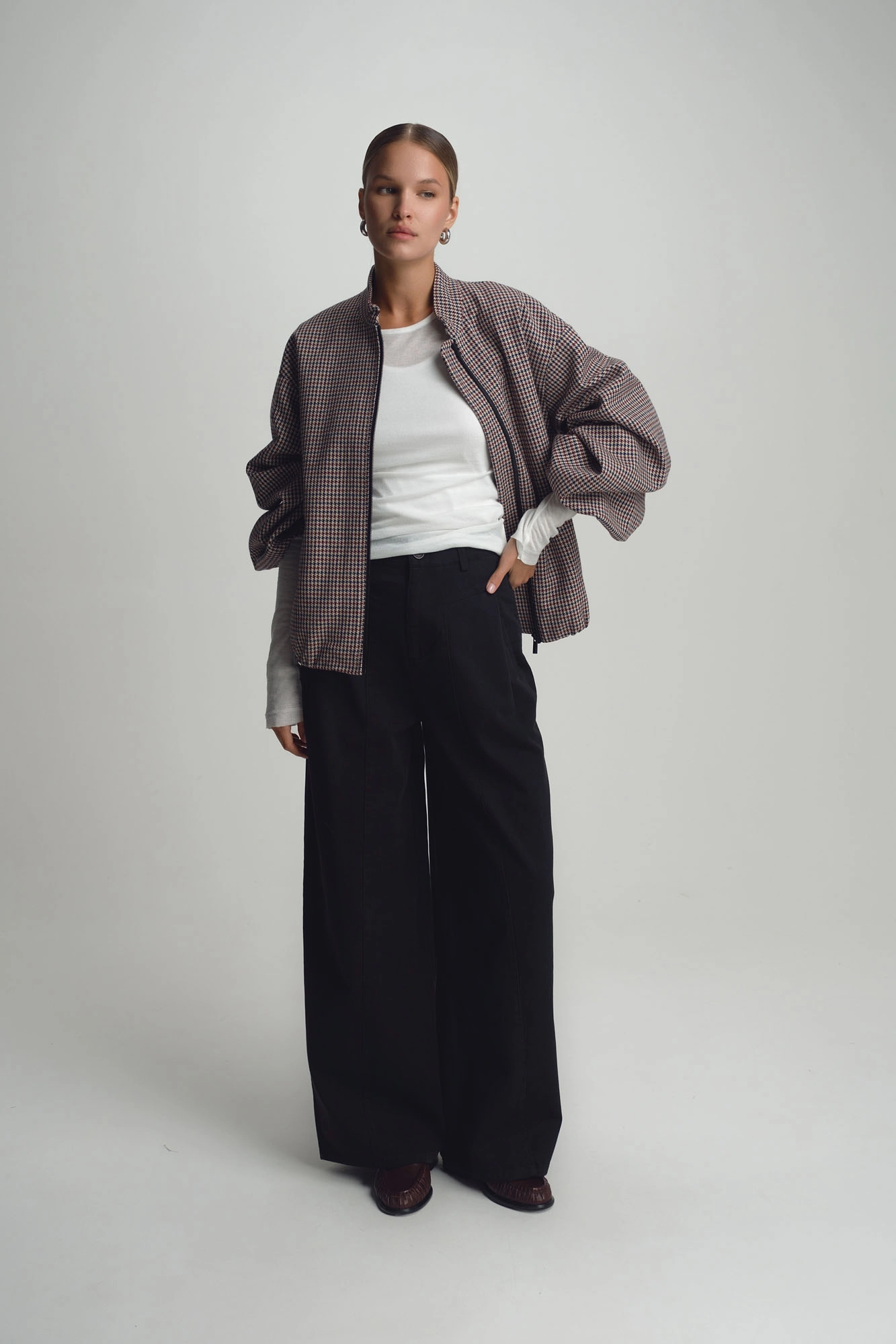 W-250-VA-AN7058 брюки широкие the hills