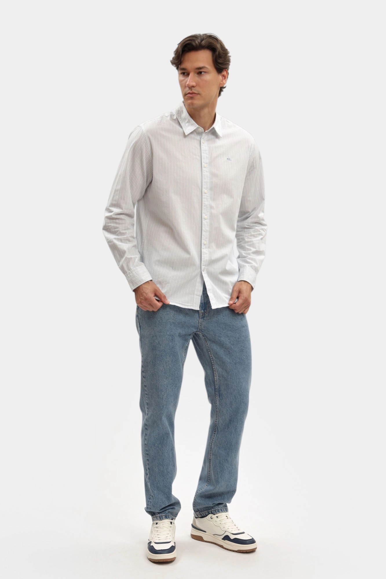 PM309068 Рубашка с длинным рукавом Pepe Jeans Голубой