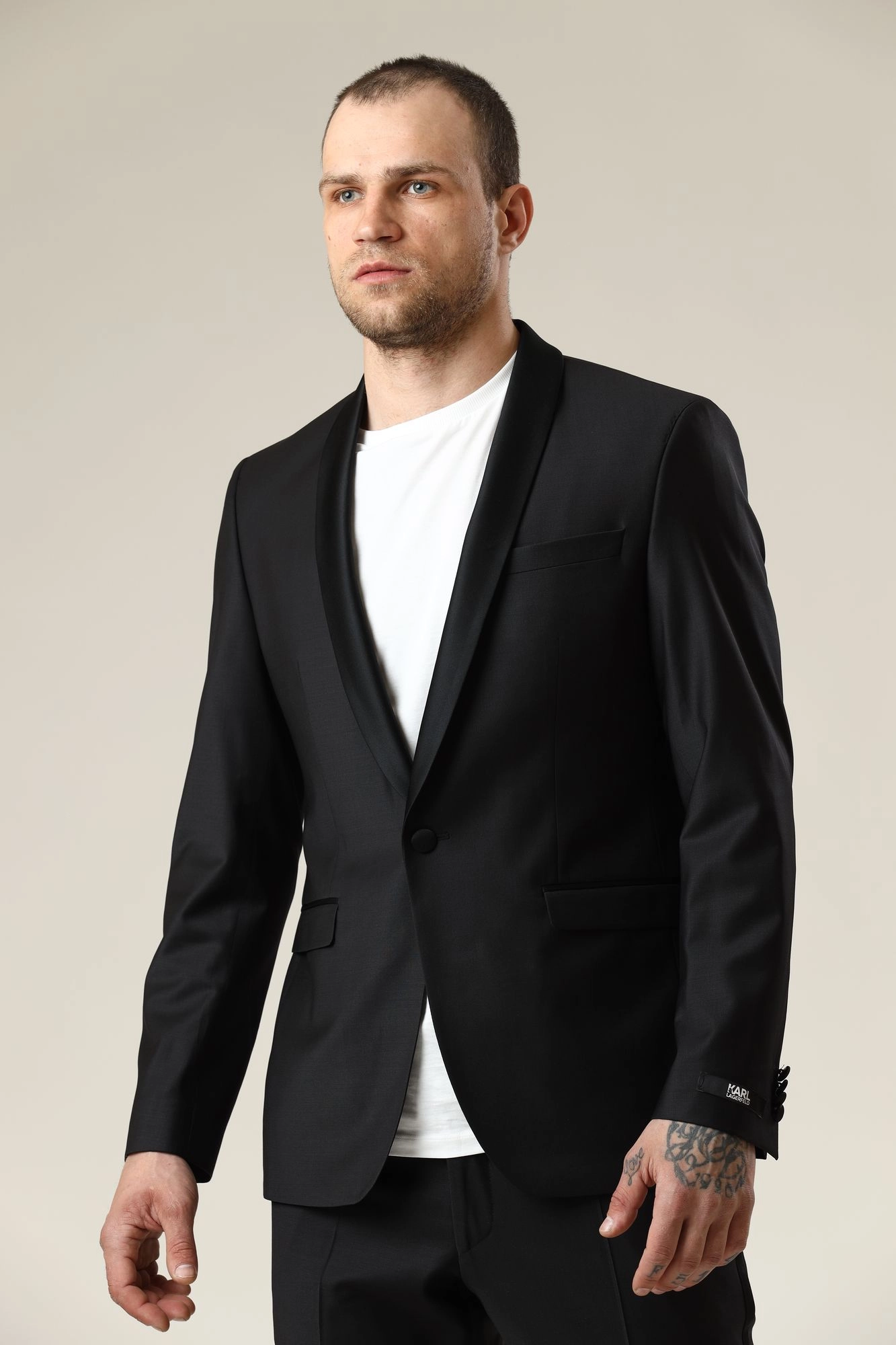 500096_155225 Пиджак классический Karl Lagerfeld Черный