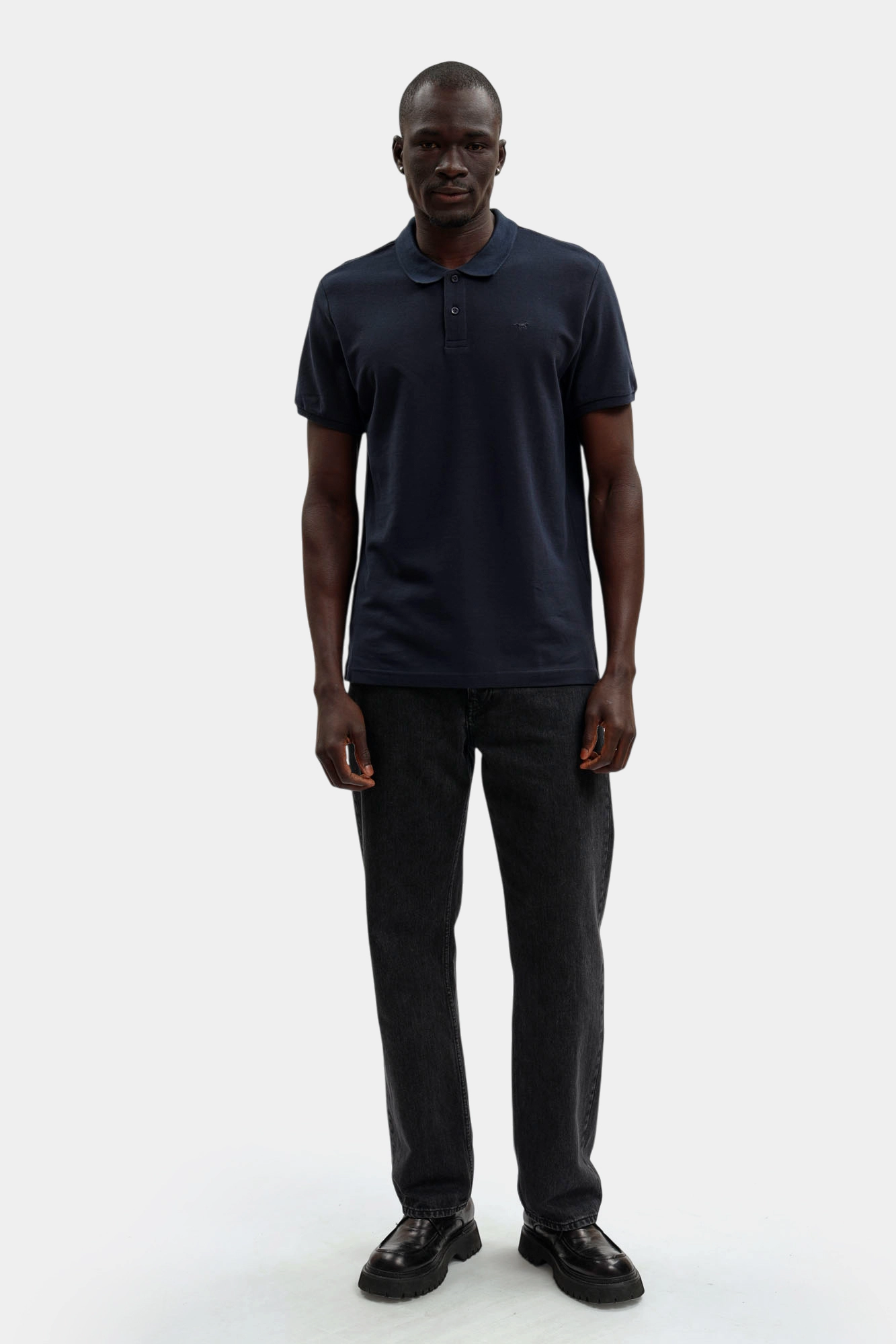 1017409 Поло Mustang Черный