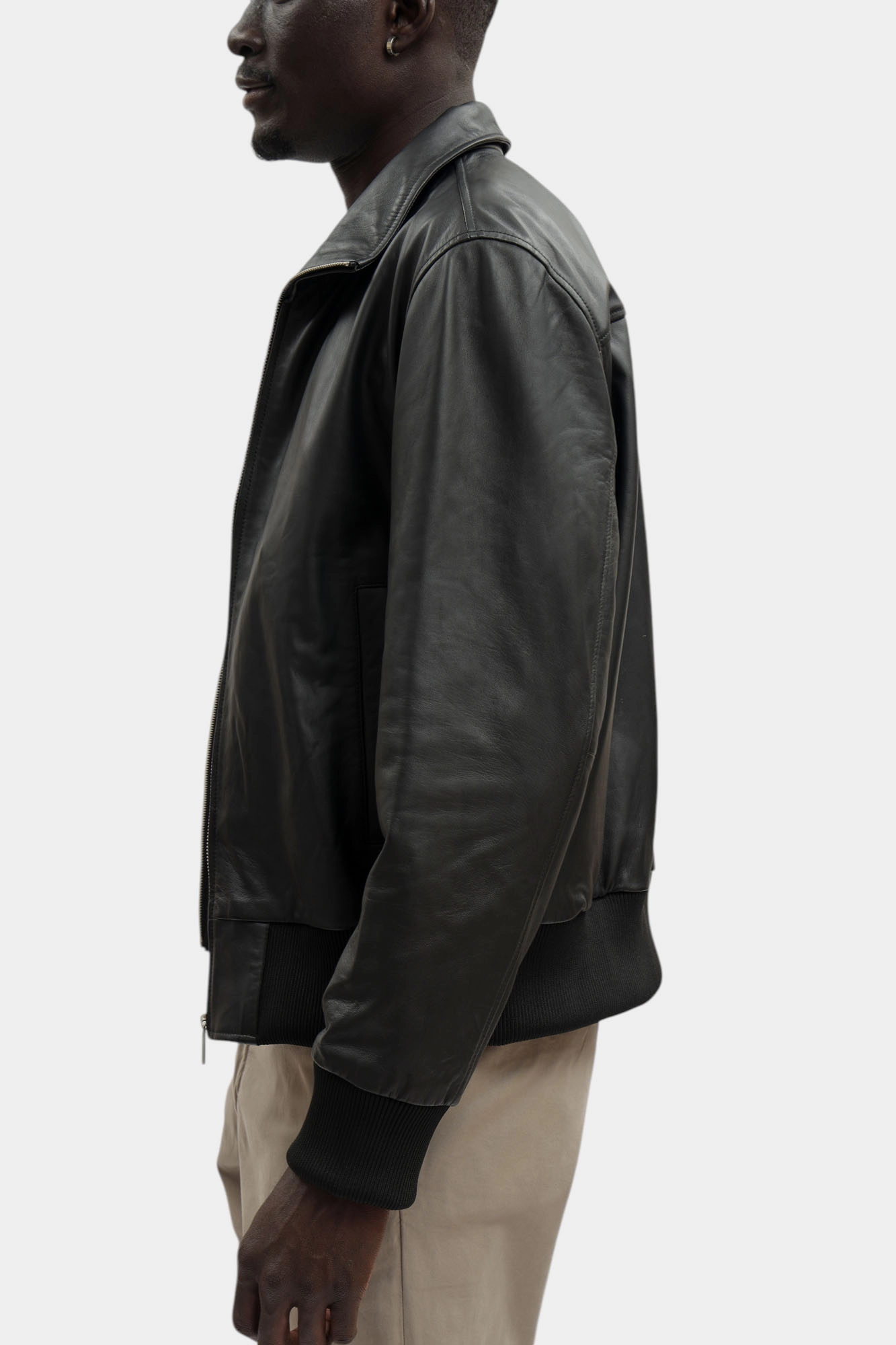 561422_555023 Куртка кожаная Karl Lagerfeld Черный