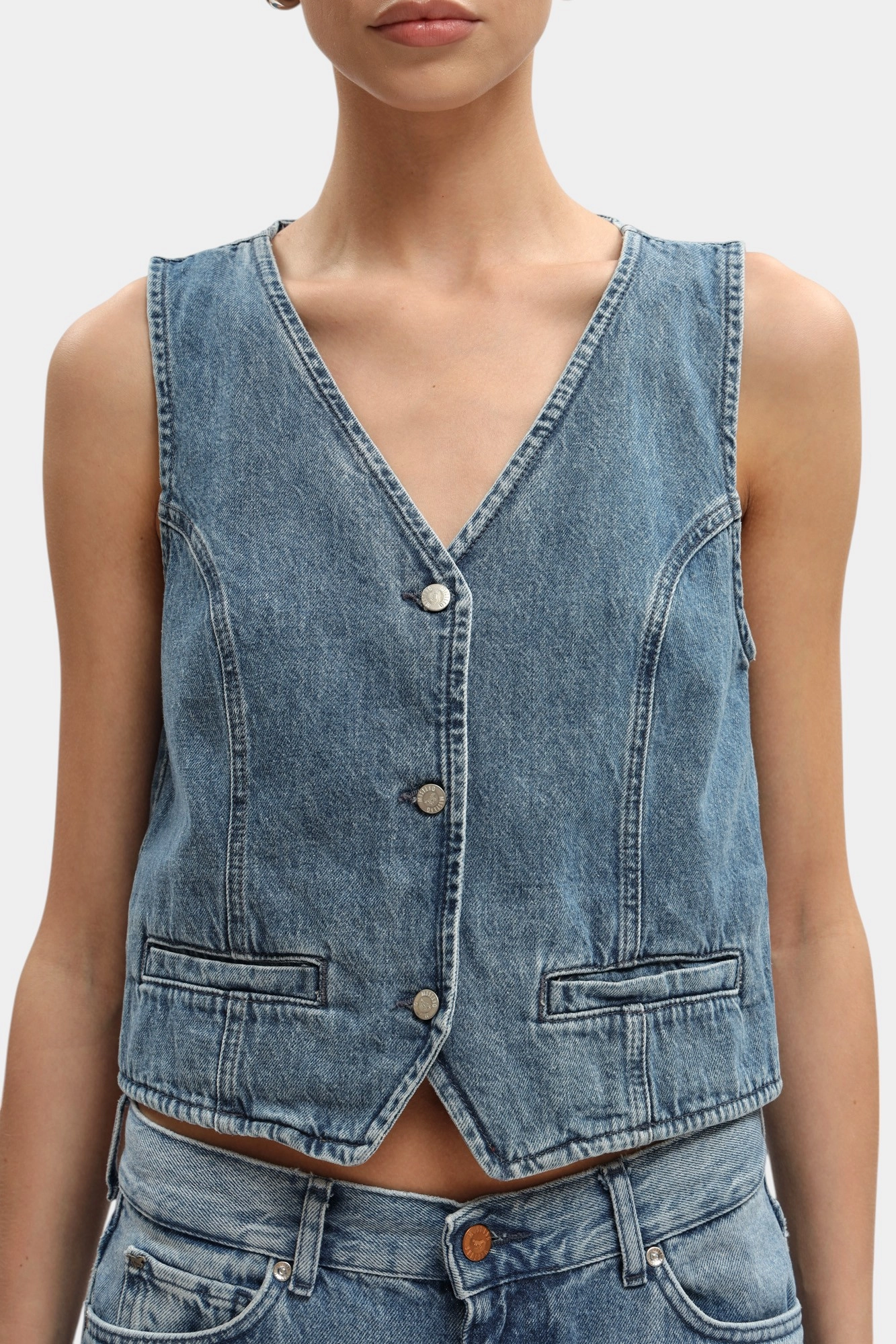 1016221-5000 жилет джинсовый mustang 