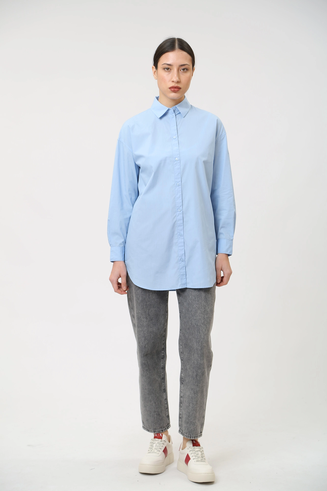 3DYC12_YN3NZ рубашка с длинным рукавом armani exchange 