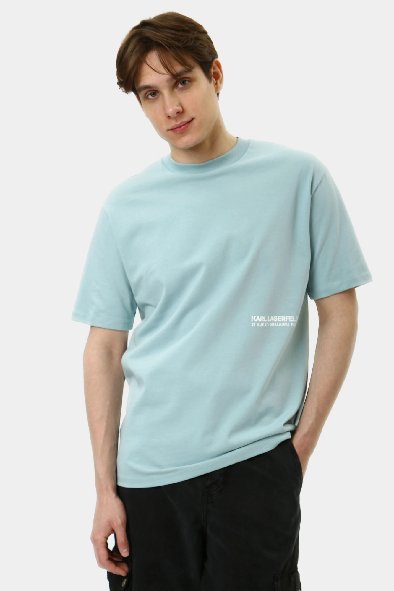 551230_755192 Футболка Karl Lagerfeld Голубой