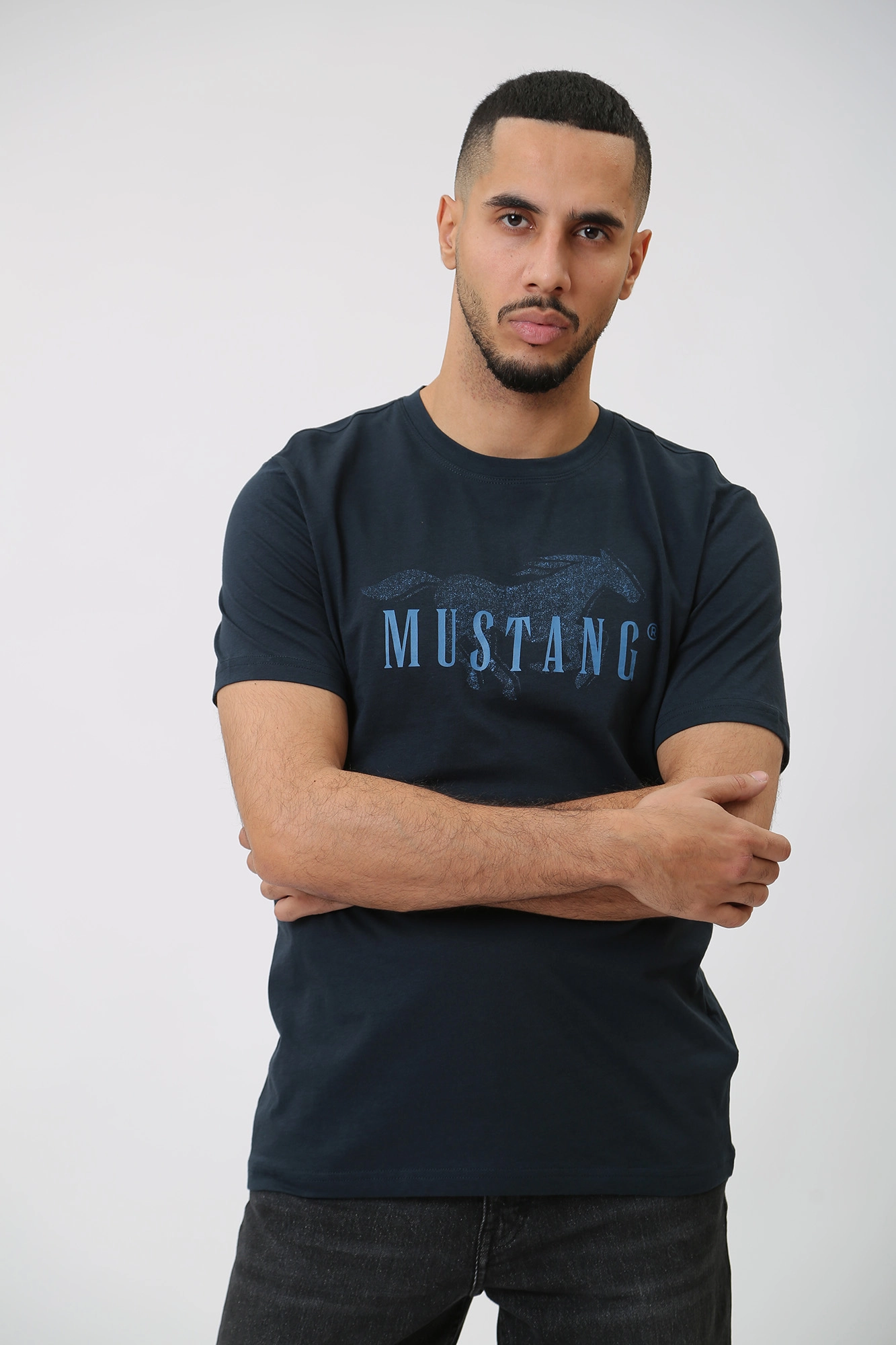 1014458 Футболка Mustang Синий