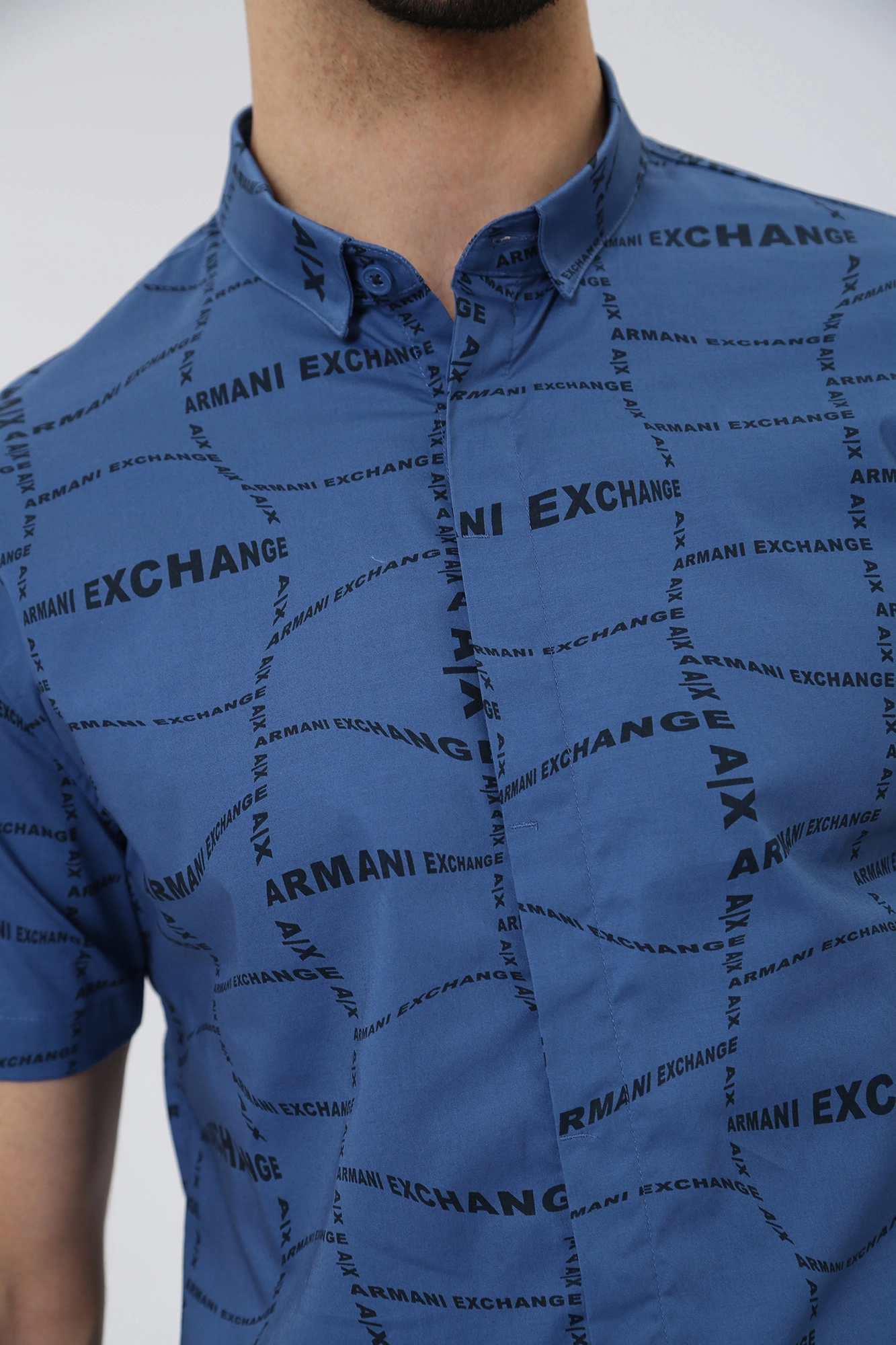 3RZC04_ZNEAZ Рубашка Armani Exchange Синий