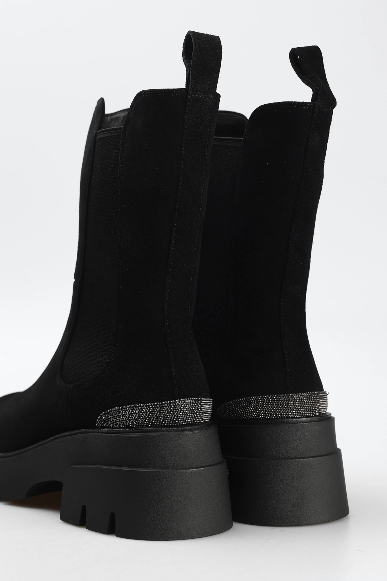 MC14791-WN/8 нат. шерсть Полусапожки жен велюр чер Ботинки челси Marc Cony Черный