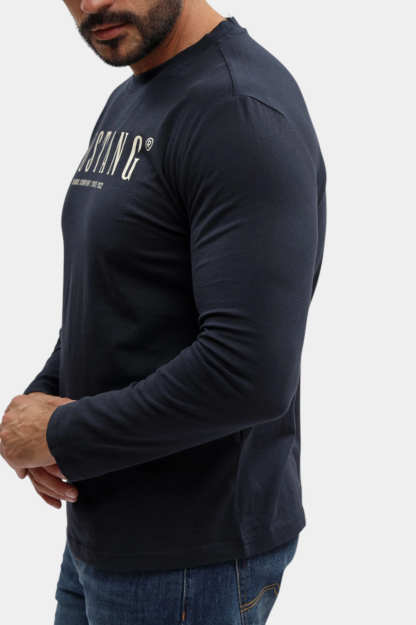 1017139 Футболка Mustang Синий