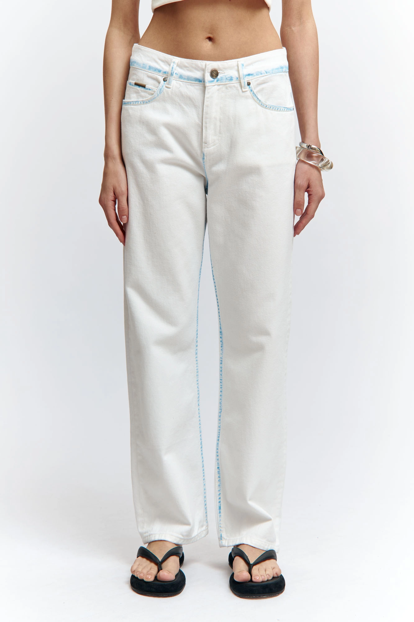 VW-OMA-33-434 брюки джинсовые van mich 