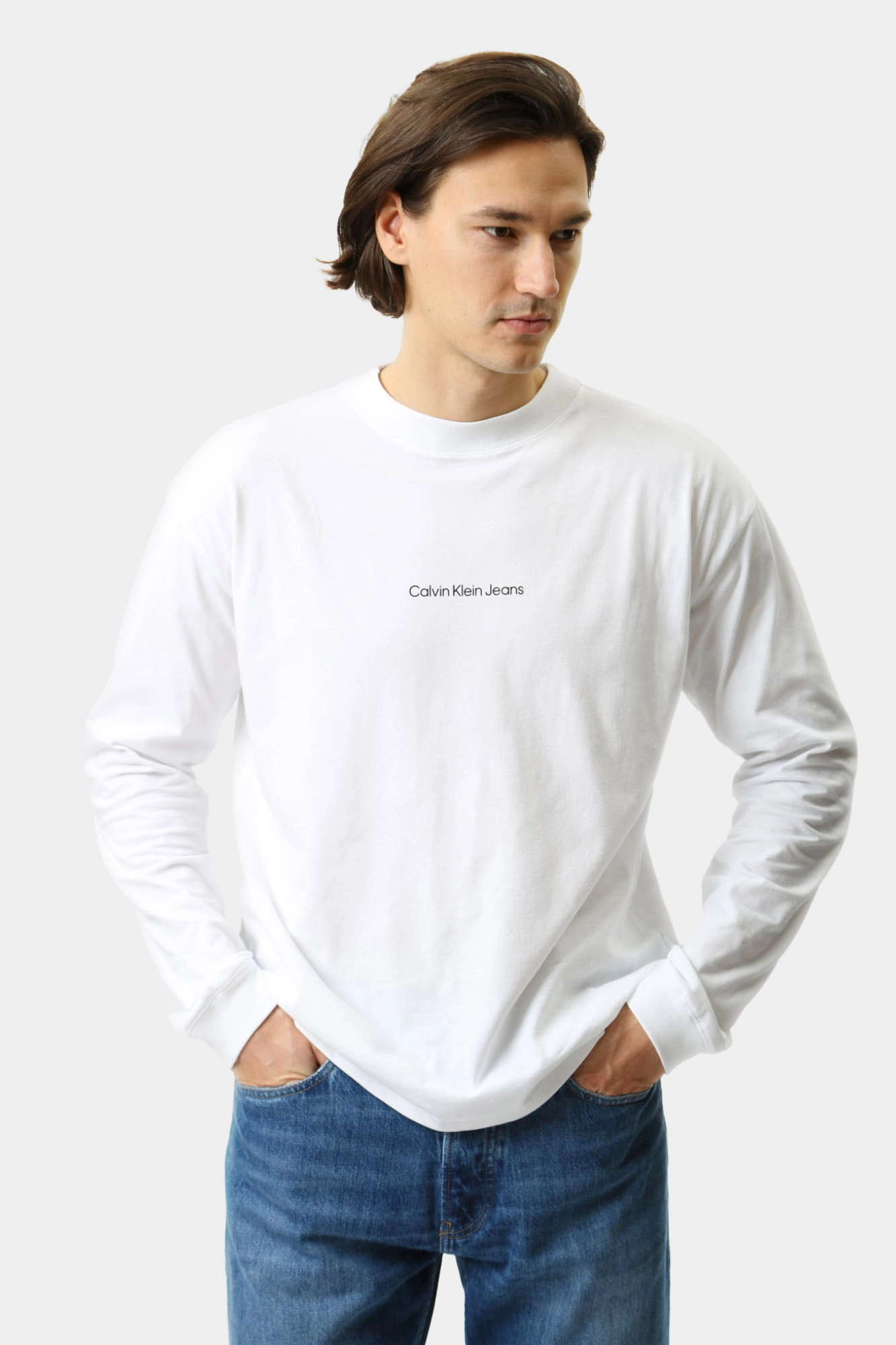 J30J325681 Лонгслив Calvin Klein Jeans Белый