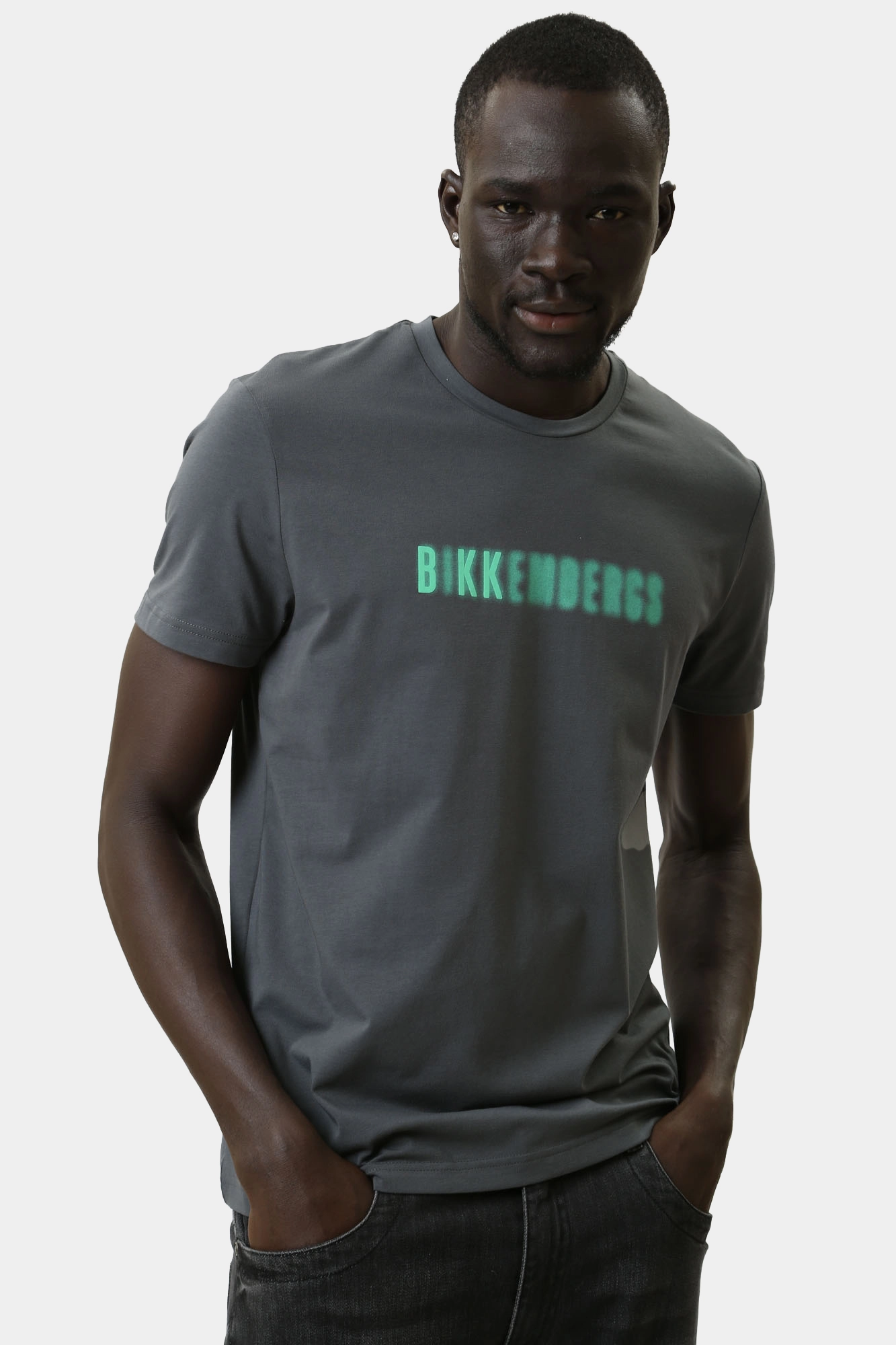 BMT0602 Футболка Bikkembergs Серый