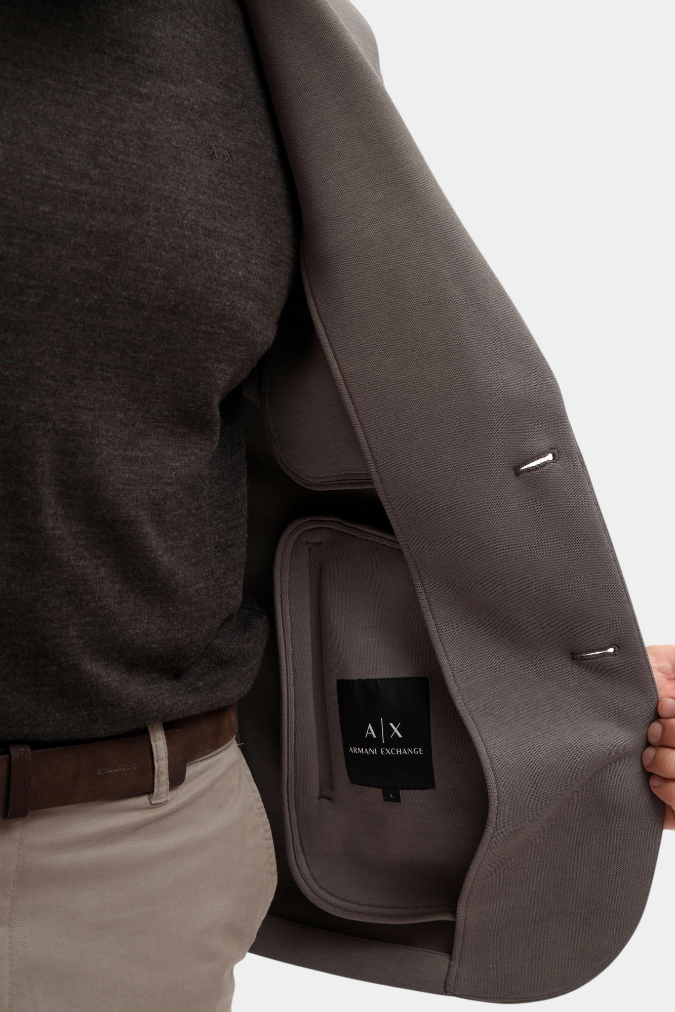 XM001016_AF16222 Пиджак Armani Exchange Серый