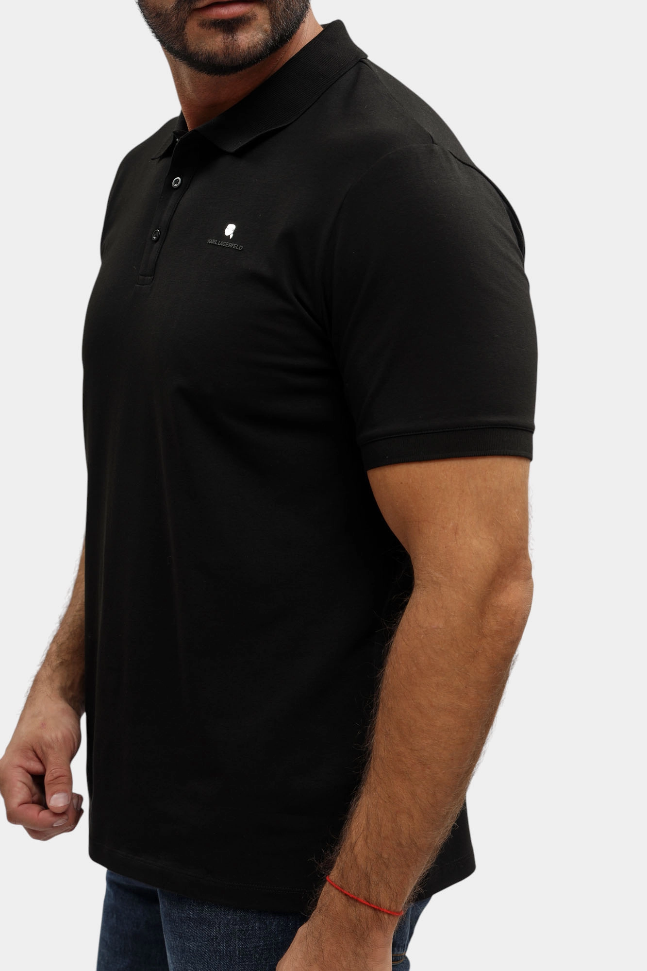 554235_745022 Поло с коротким рукавом Karl Lagerfeld Черный