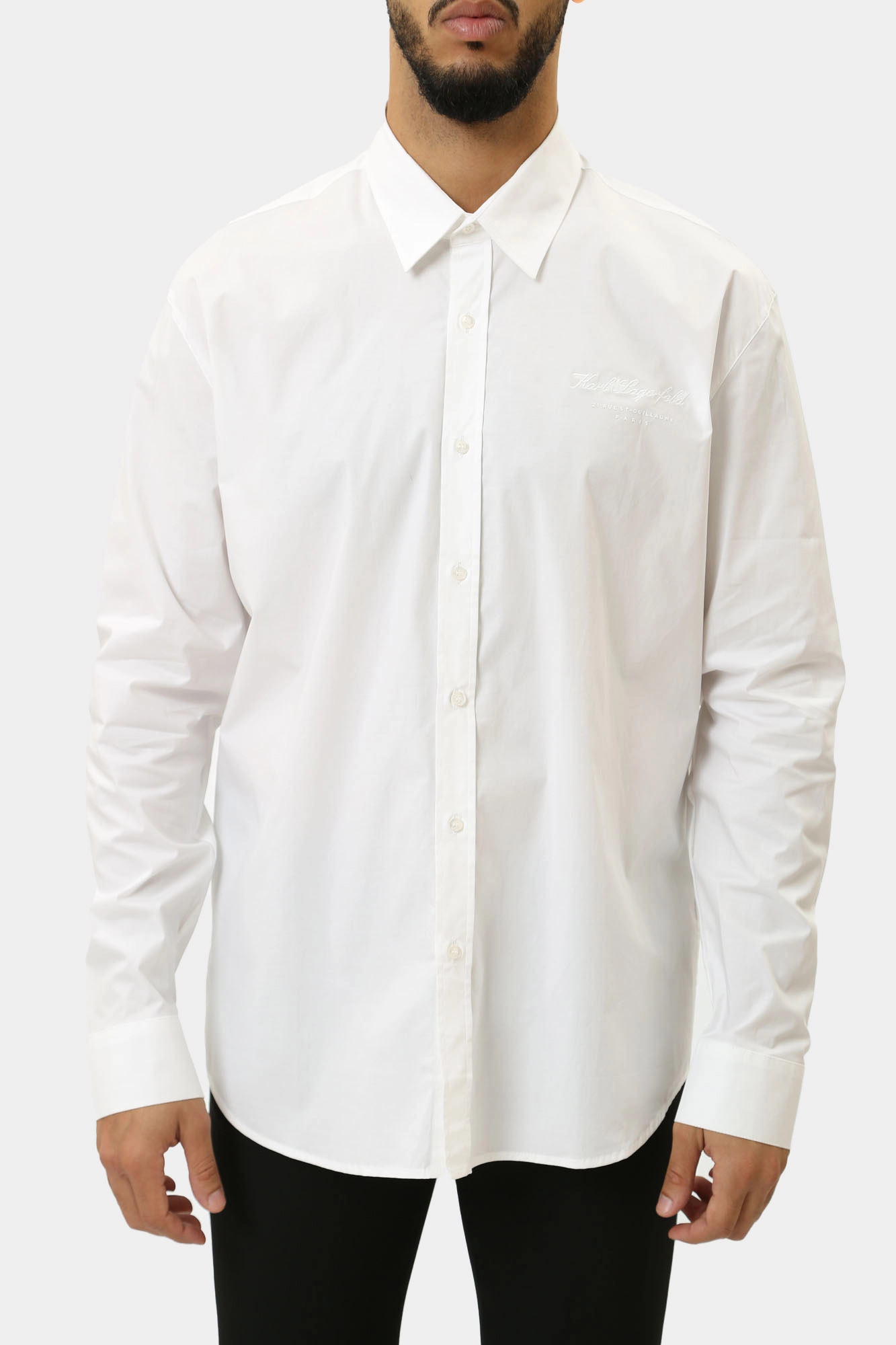 544600_605940 Рубашка с длинным рукавом Karl Lagerfeld Белый