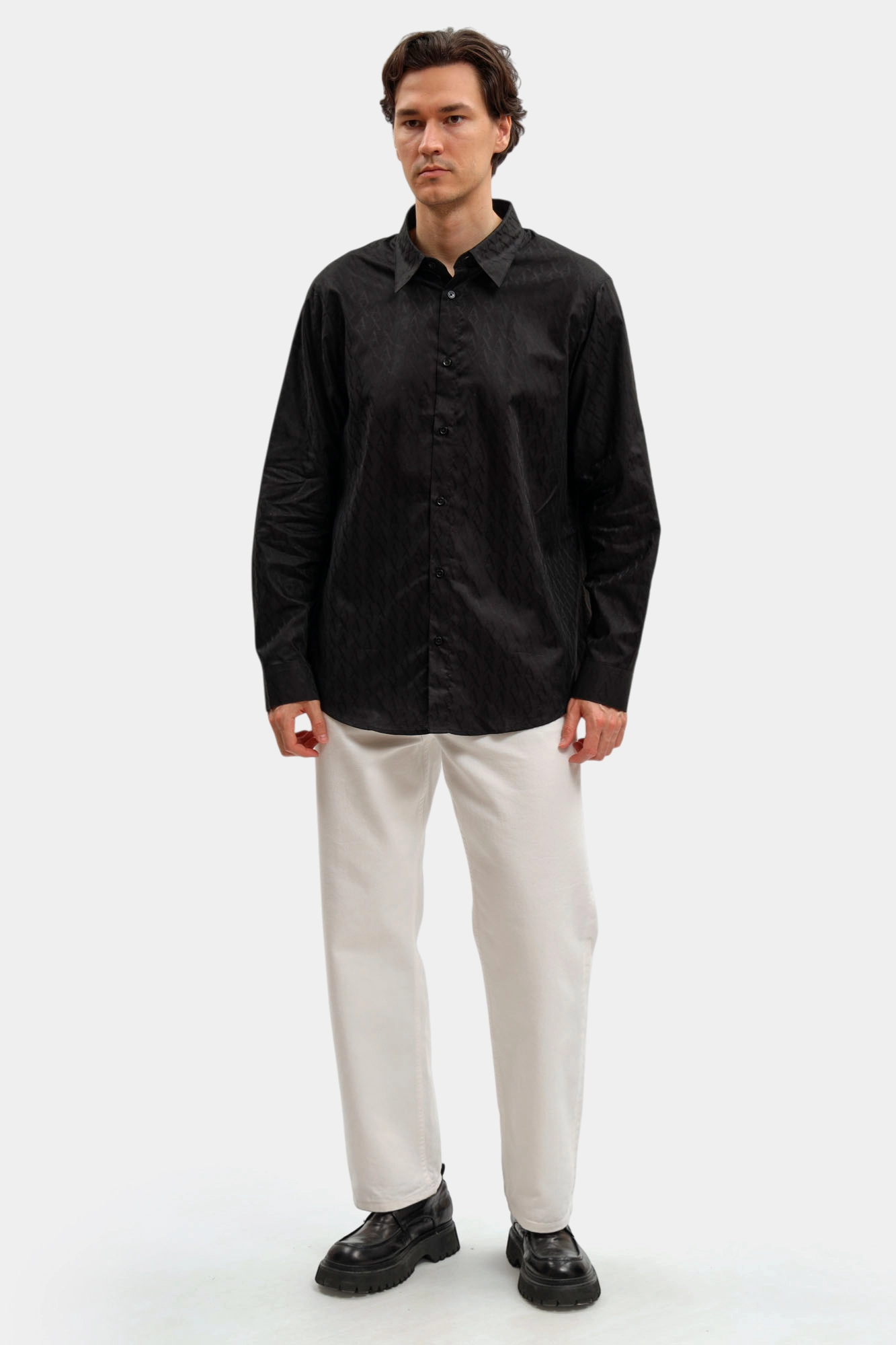 XM001587_AF16631 Рубашка Armani Exchange Черный