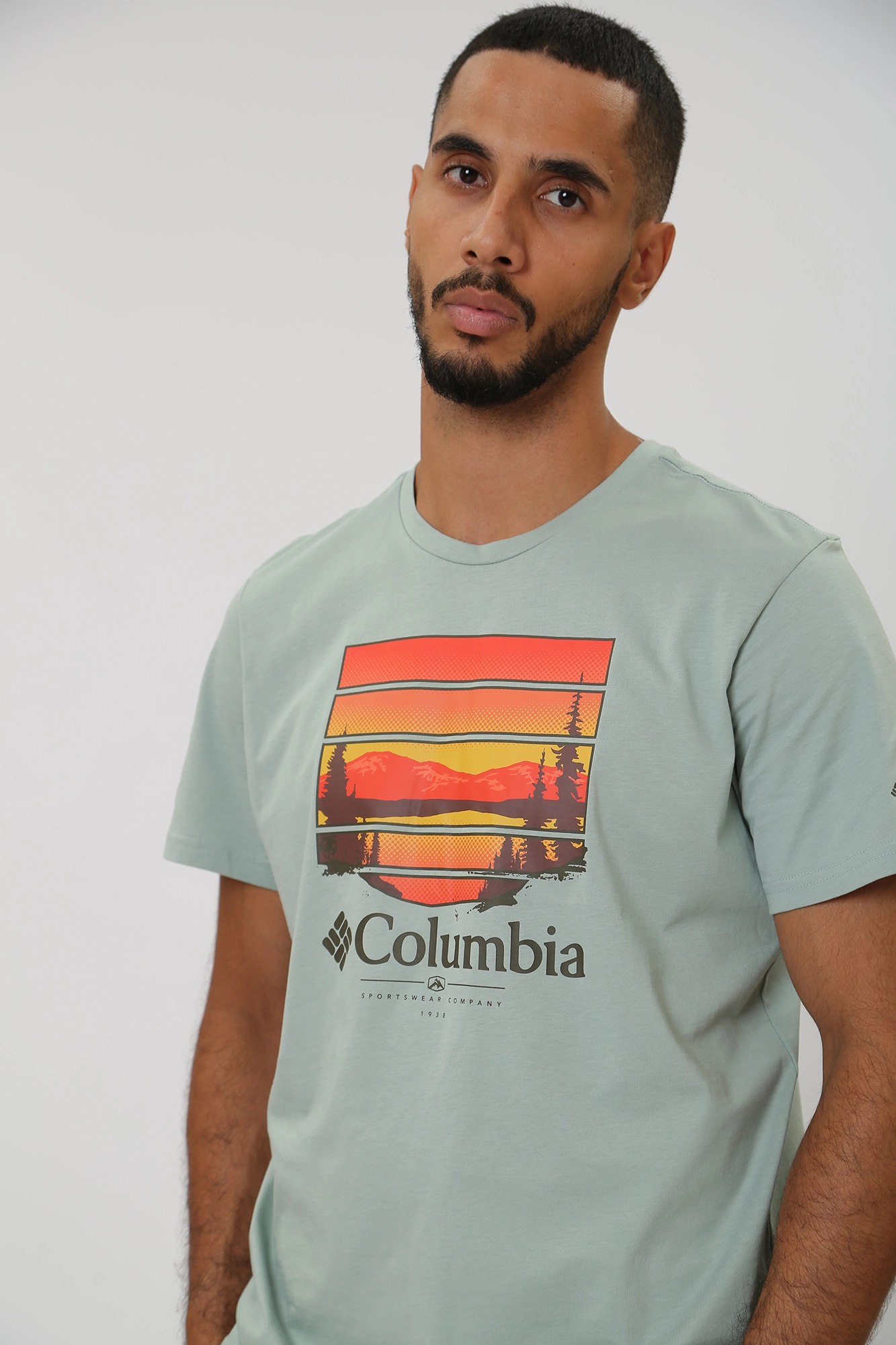 1934811 Футболка Columbia Бирюзовый