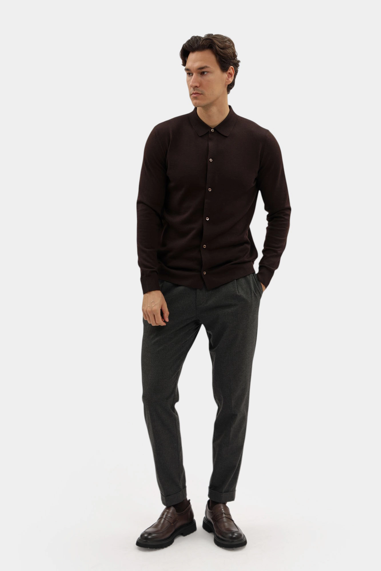 30043688_10018697 Кардиган Strellson Коричневый