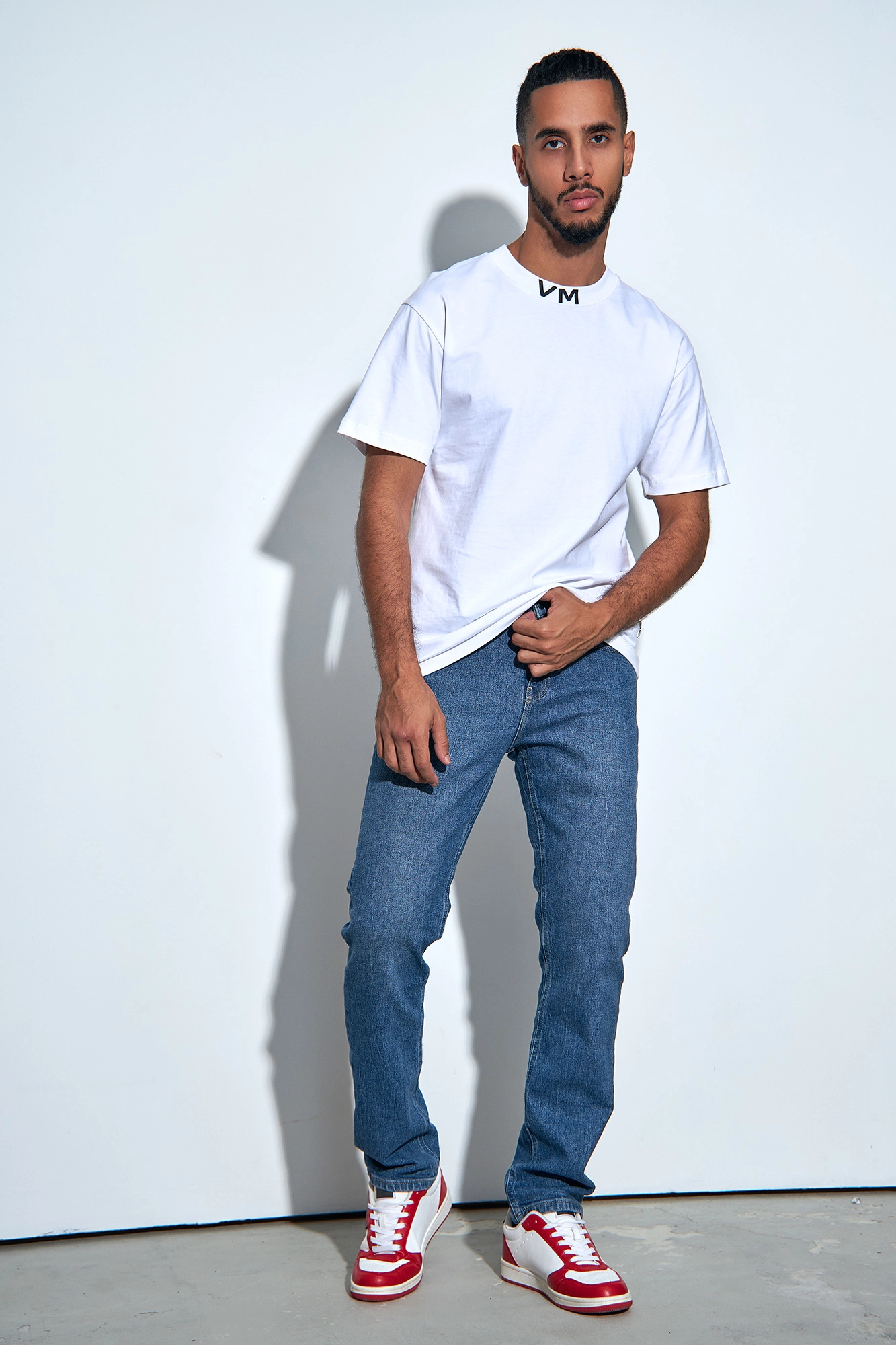 VM-232-33-013 Джинсы Slim Van Mich Голубой