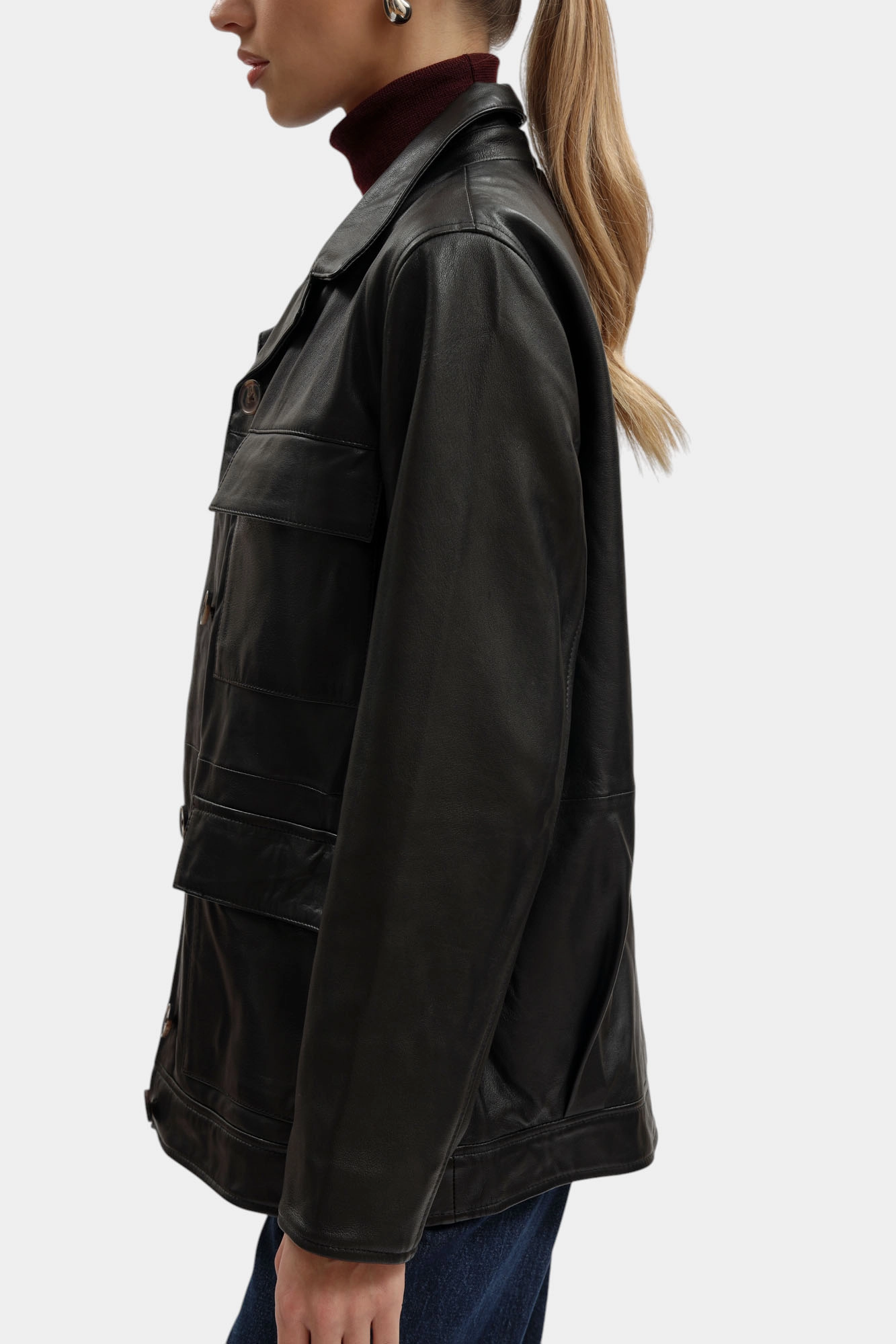 PL4024403 куртка кожаная pepe jeans 