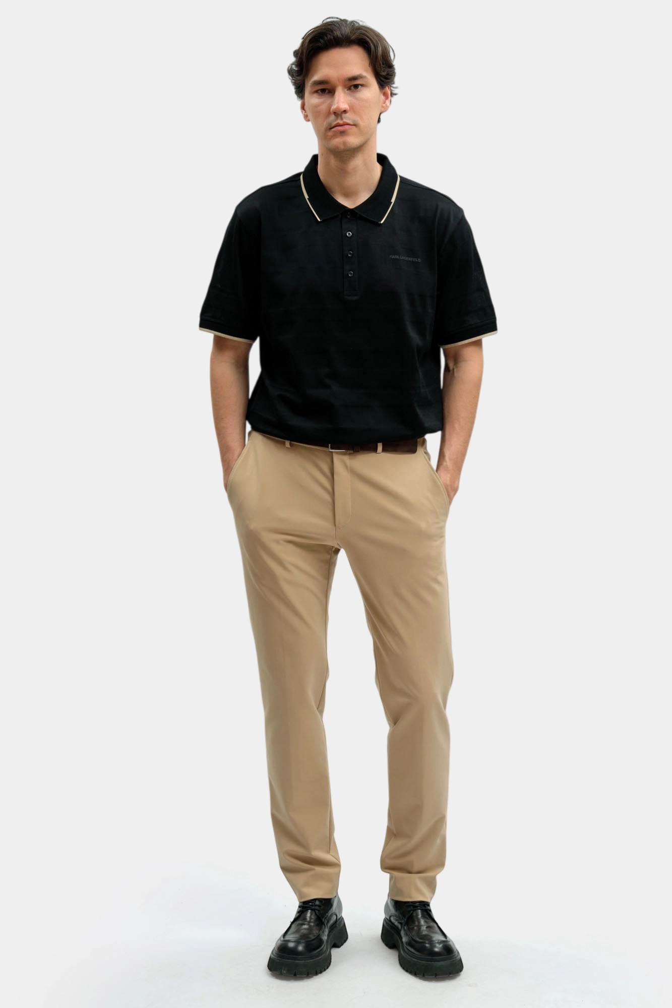 562201_745006 Поло Karl Lagerfeld Черный