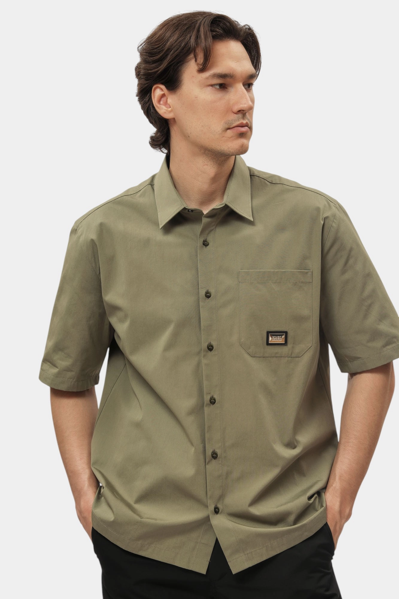 552672_605962 Рубашка Karl Lagerfeld Зеленый