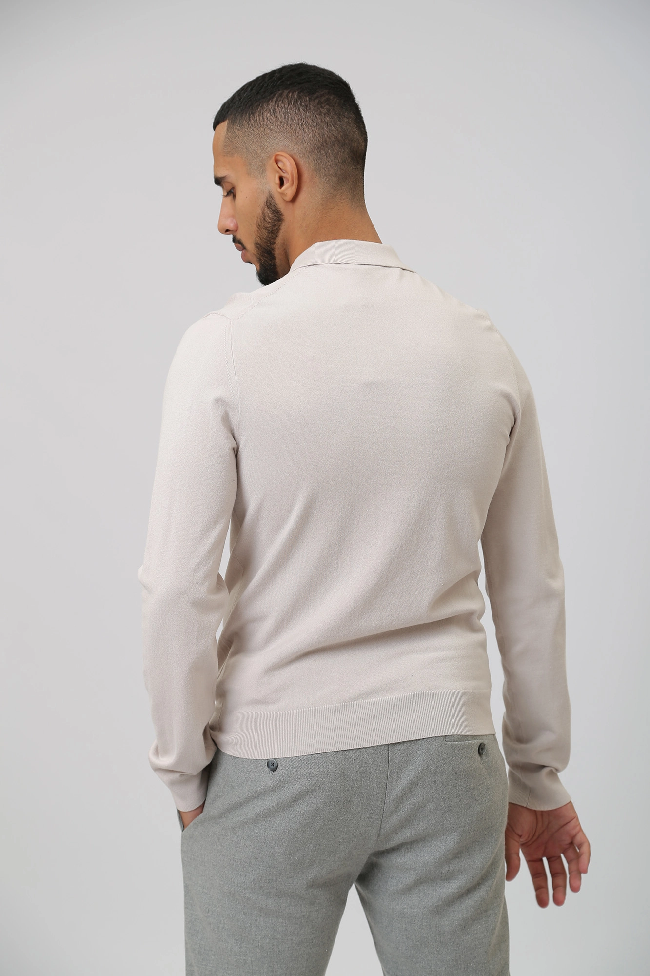 52M00748-0F000542 Поло с длинным рукавом Trussardi Серый