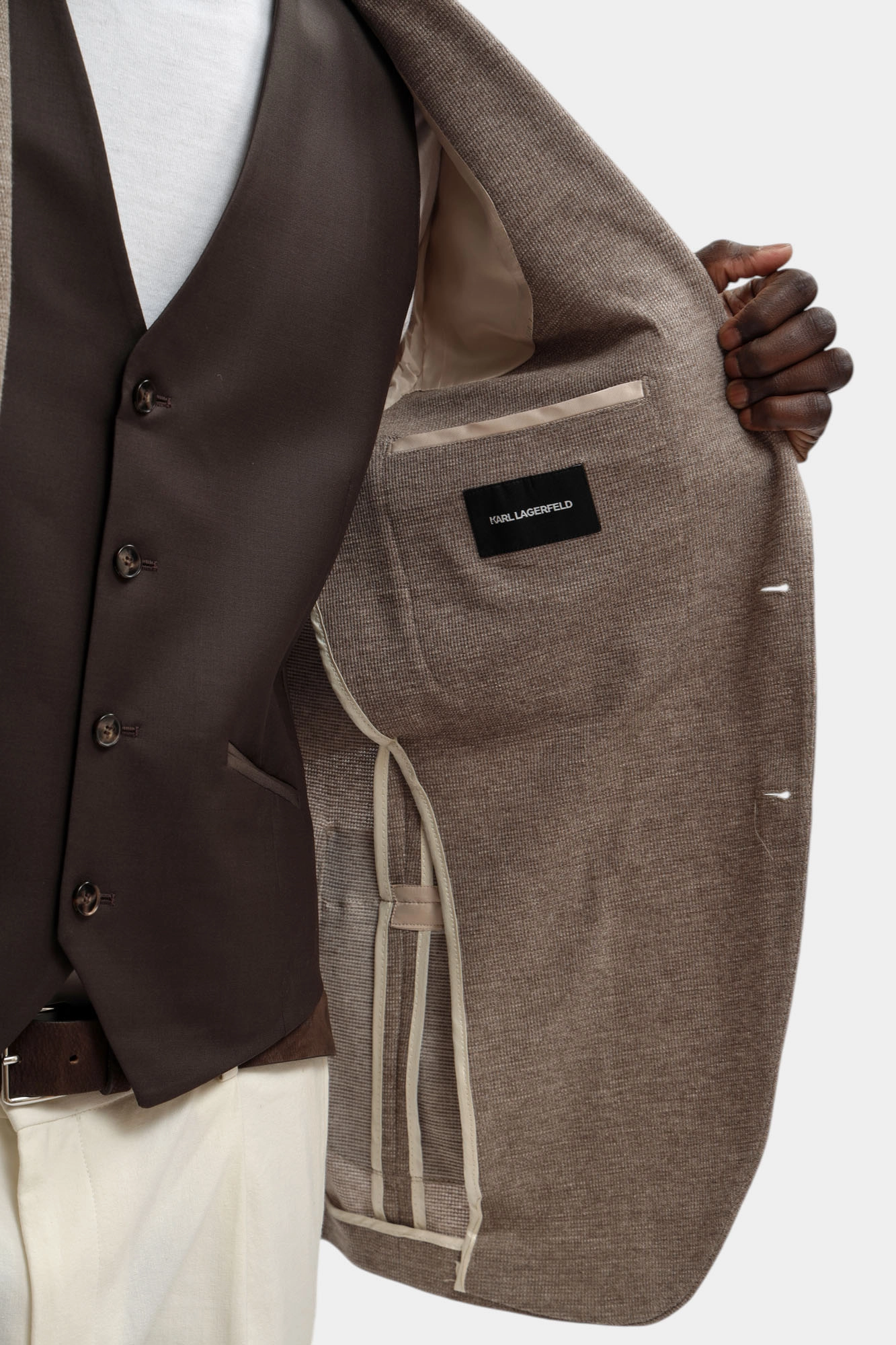 561041_155280 Пиджак классический Karl Lagerfeld Коричневый