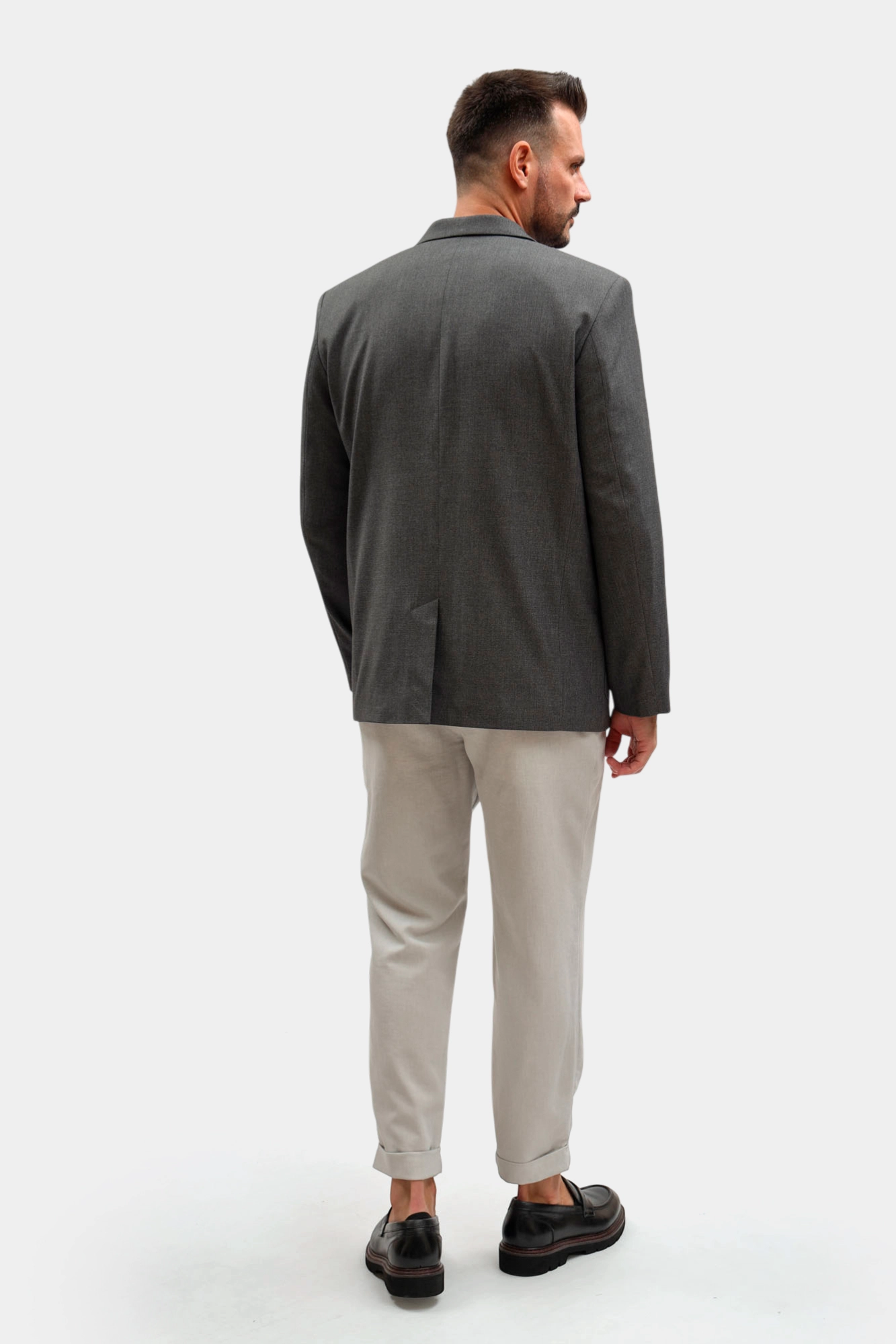 M-261-NN-56-0302 Пиджак The Hills Серый