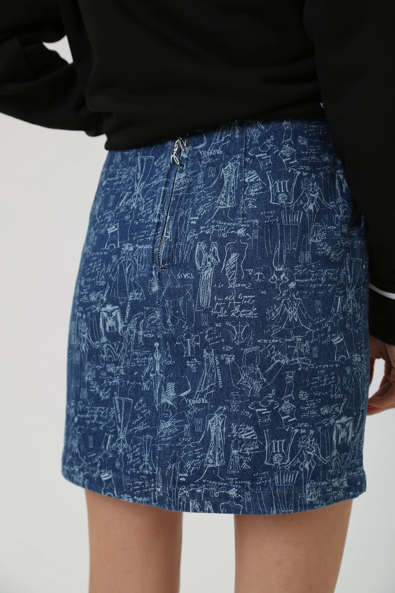 235W1201 юбка джинсовая karl lagerfeld