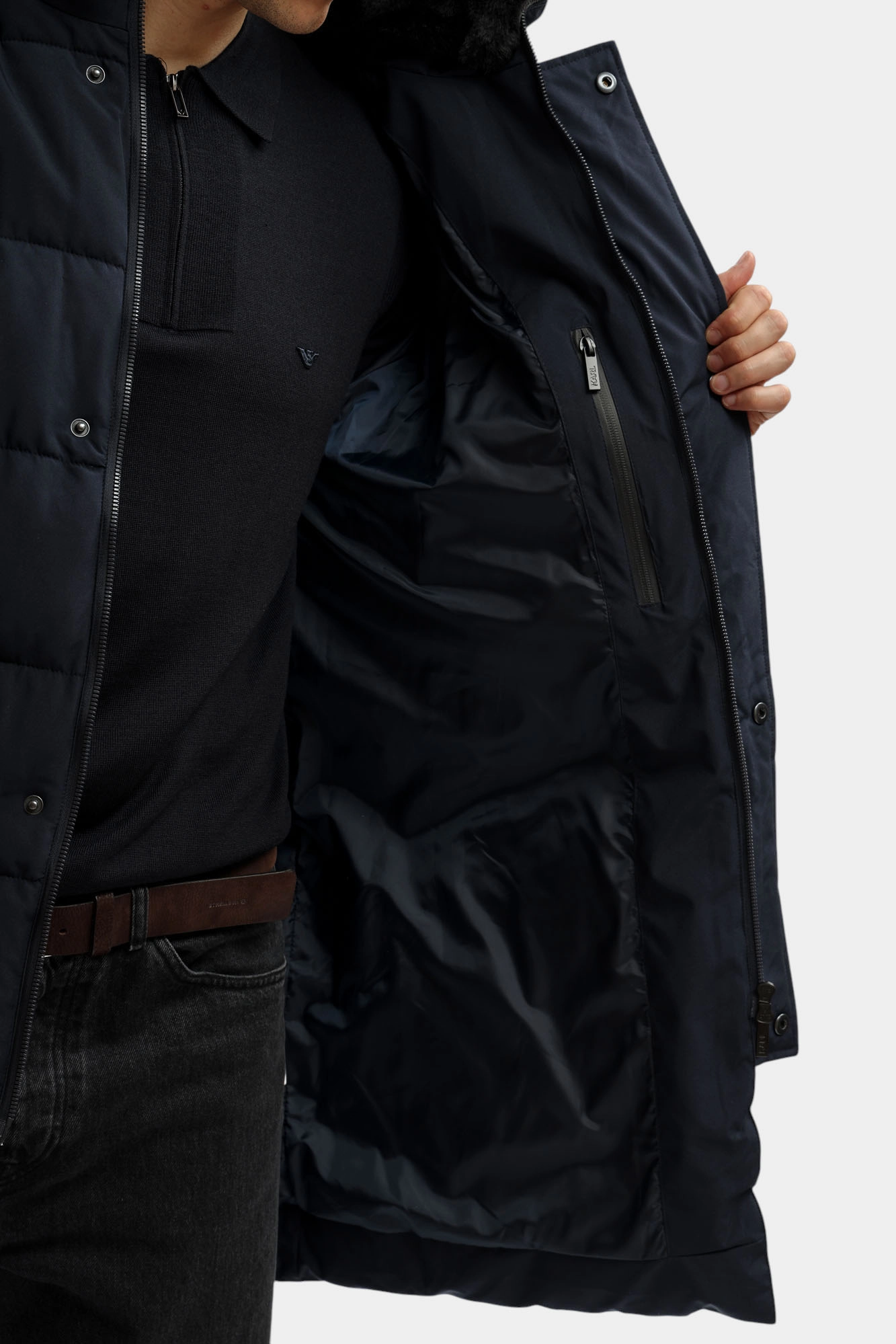 554586_505035 Пуховик Karl Lagerfeld Синий