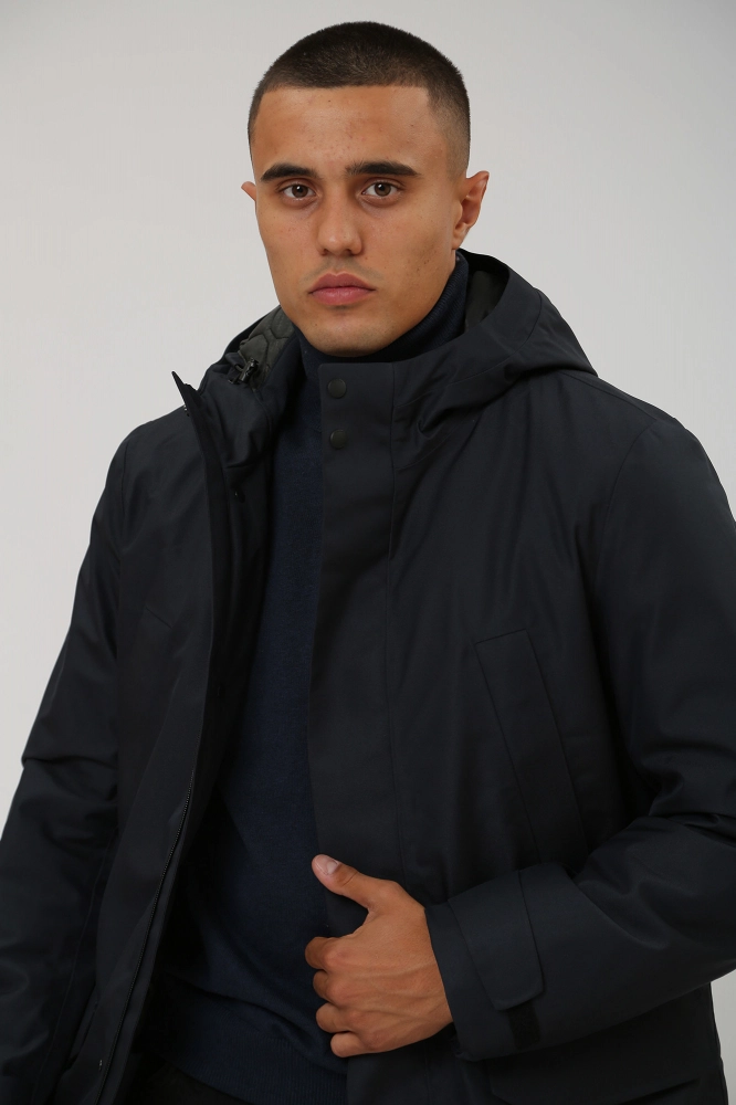 Ботинки Geox Натуральная кожа Черный