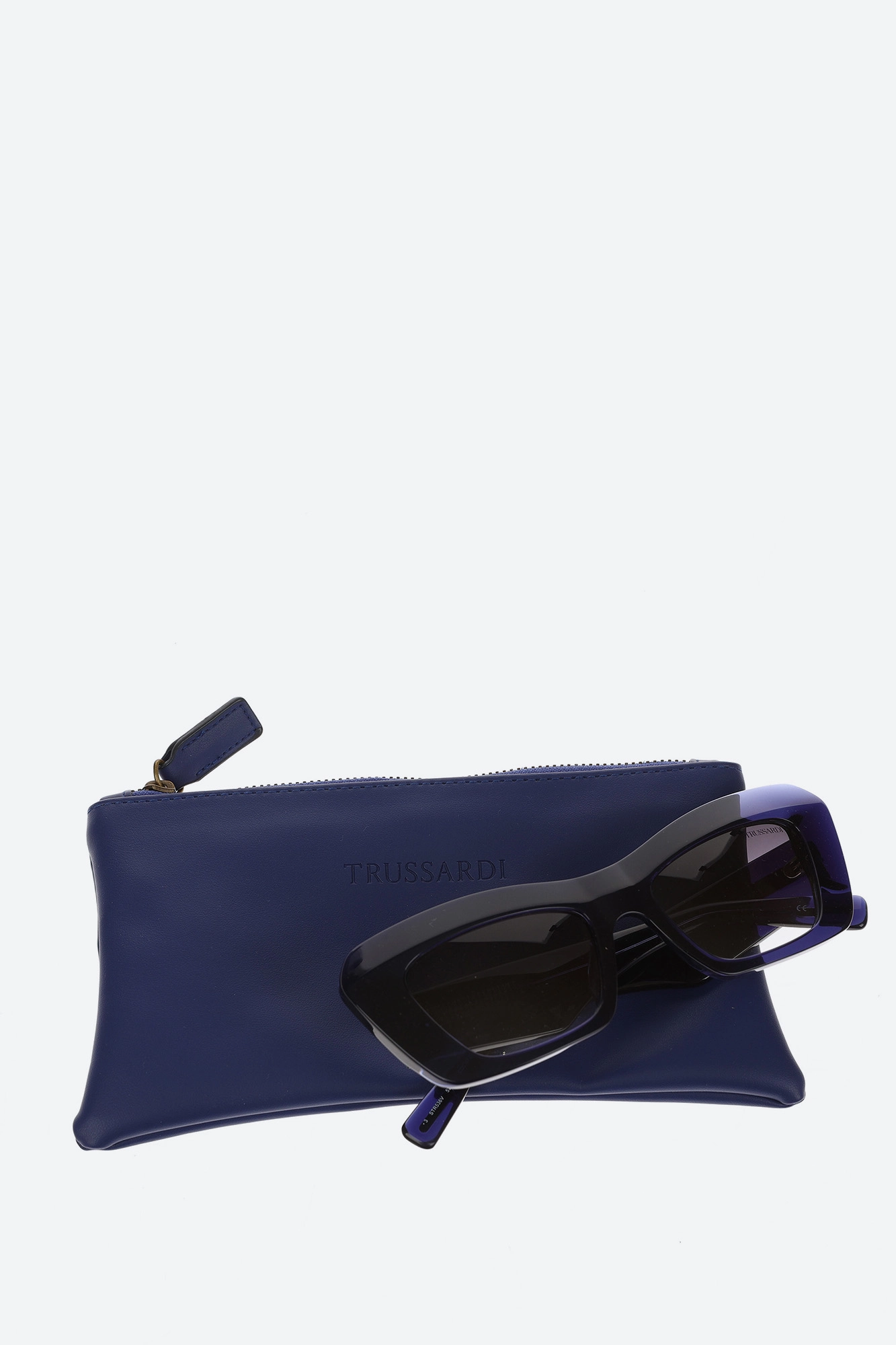 Trussardi-536 Очки с футляром Trussardi Синий