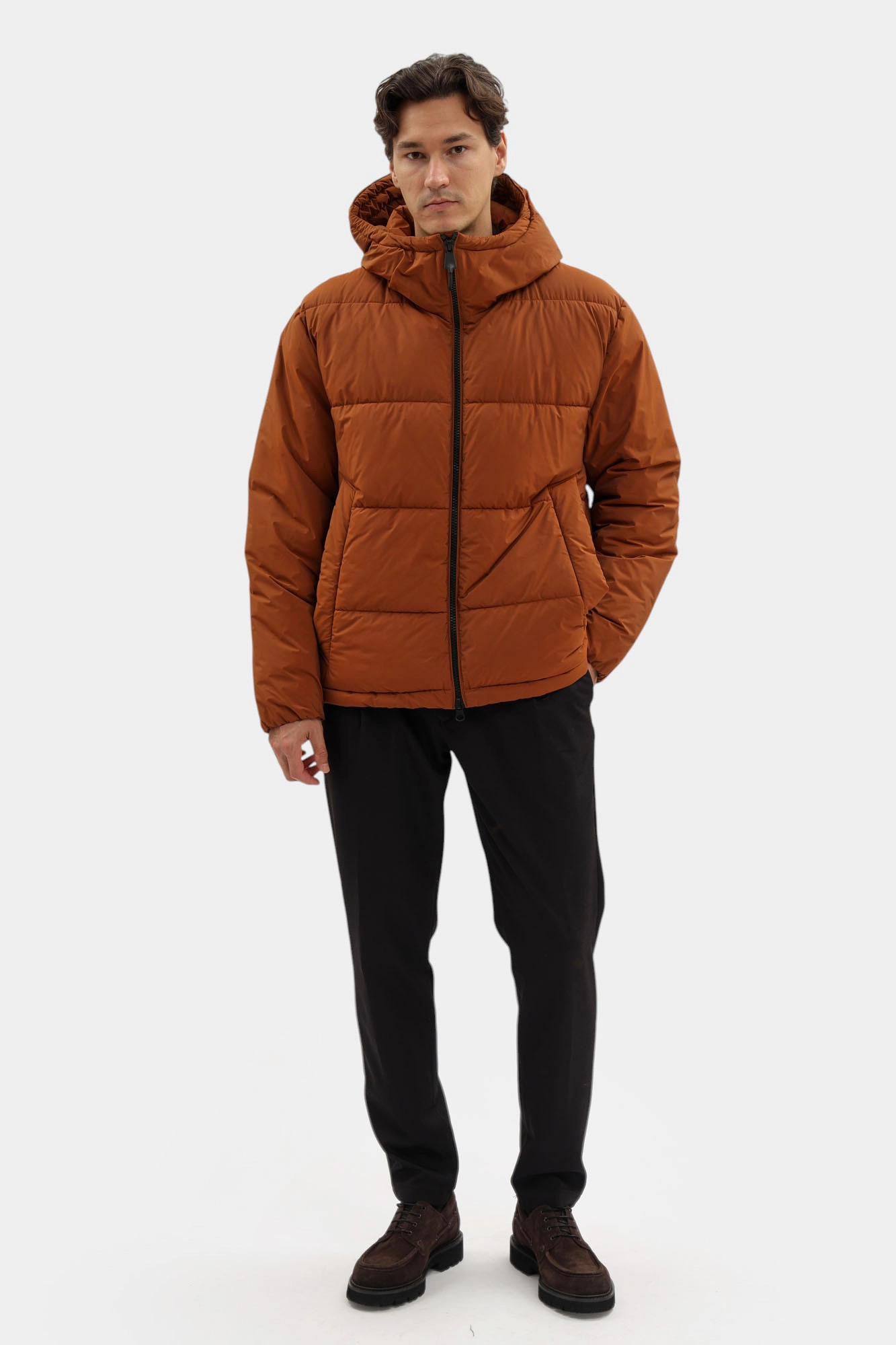 30047491_10020016 Пуховик Strellson Коричневый