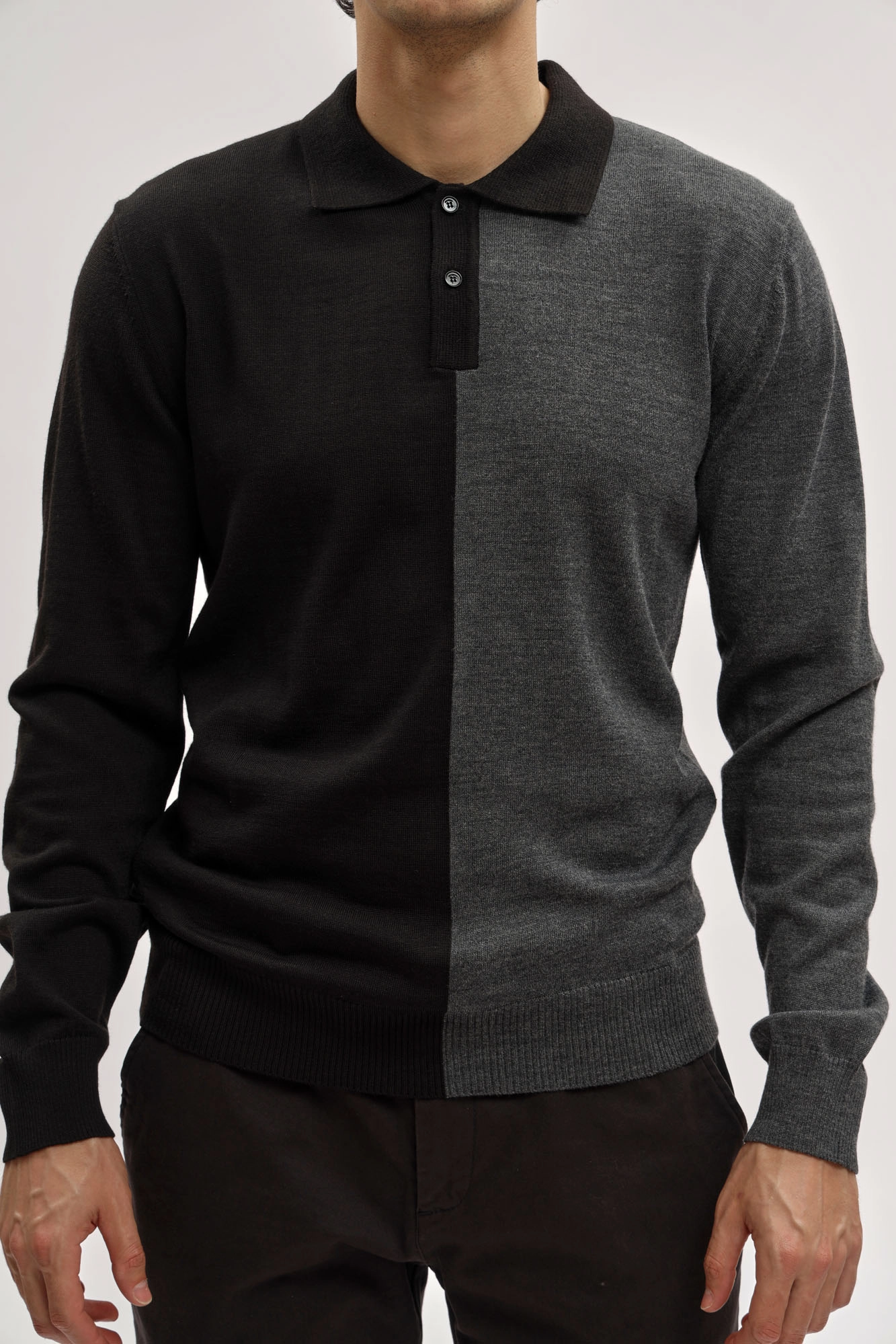 BMM1142 Поло с длинным рукавом Bikkembergs Черный