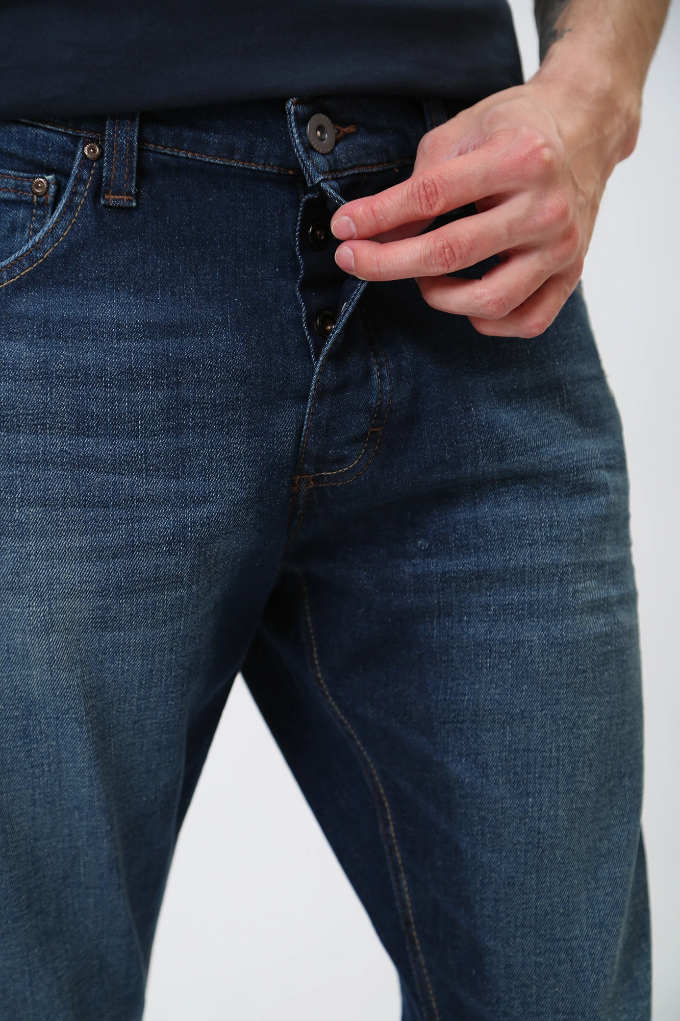 1013428-5000 Джинсы Toledo Tapered Mustang Синий